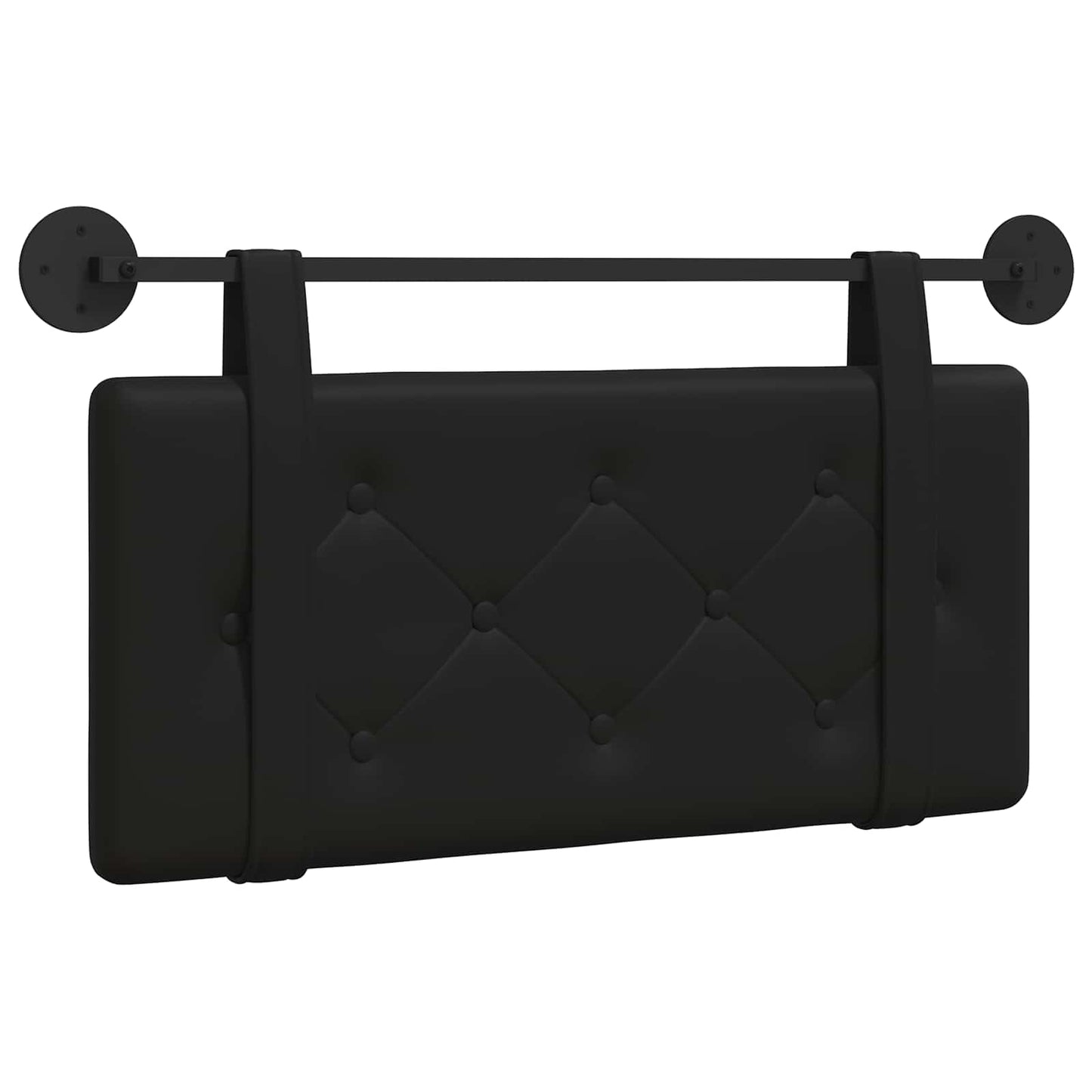 Hangend hoofdbord Zwart Kunstleer is nu te koop bij PeponiXL, paradijselijk wonen!