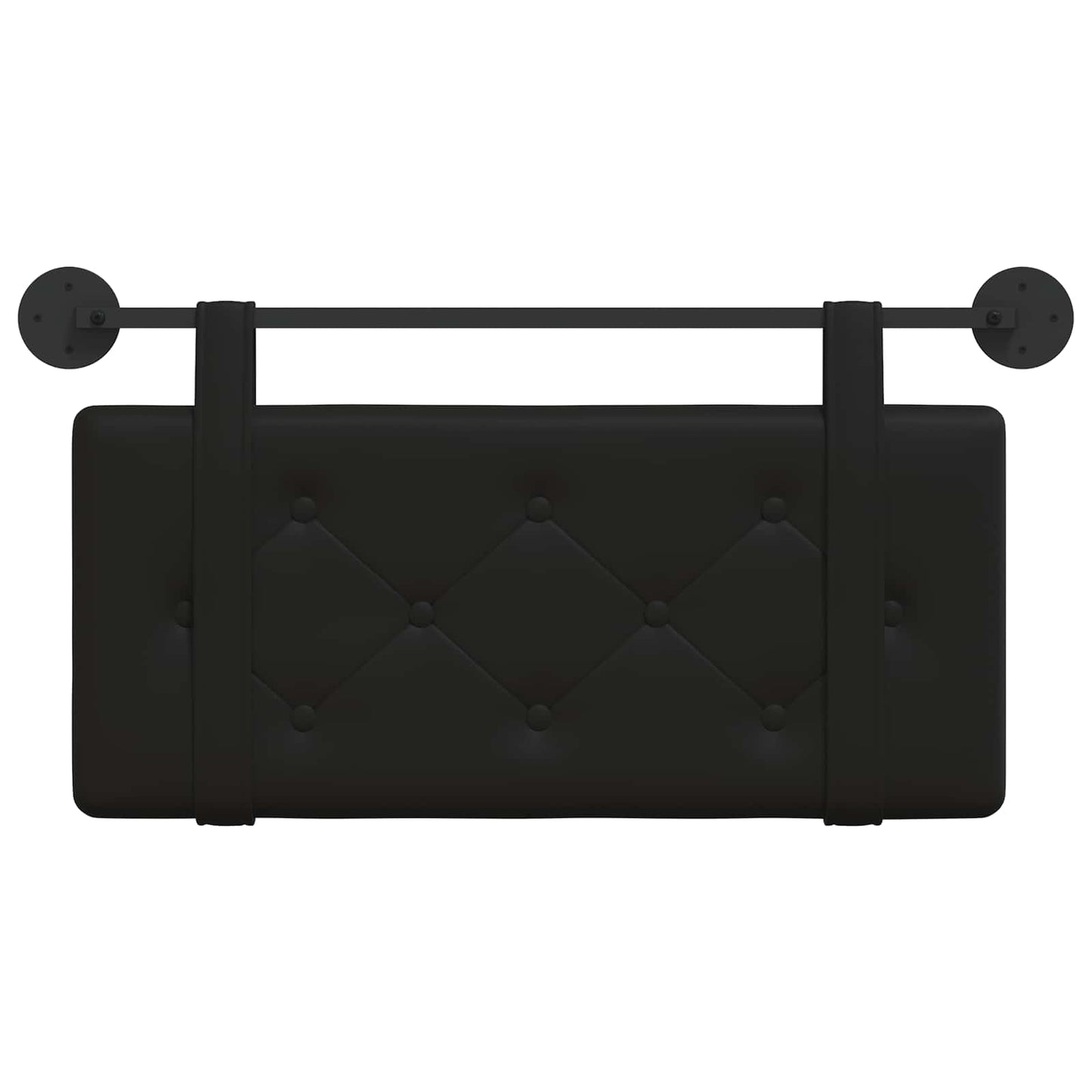 Hangend hoofdbord Zwart Kunstleer is nu te koop bij PeponiXL, paradijselijk wonen!