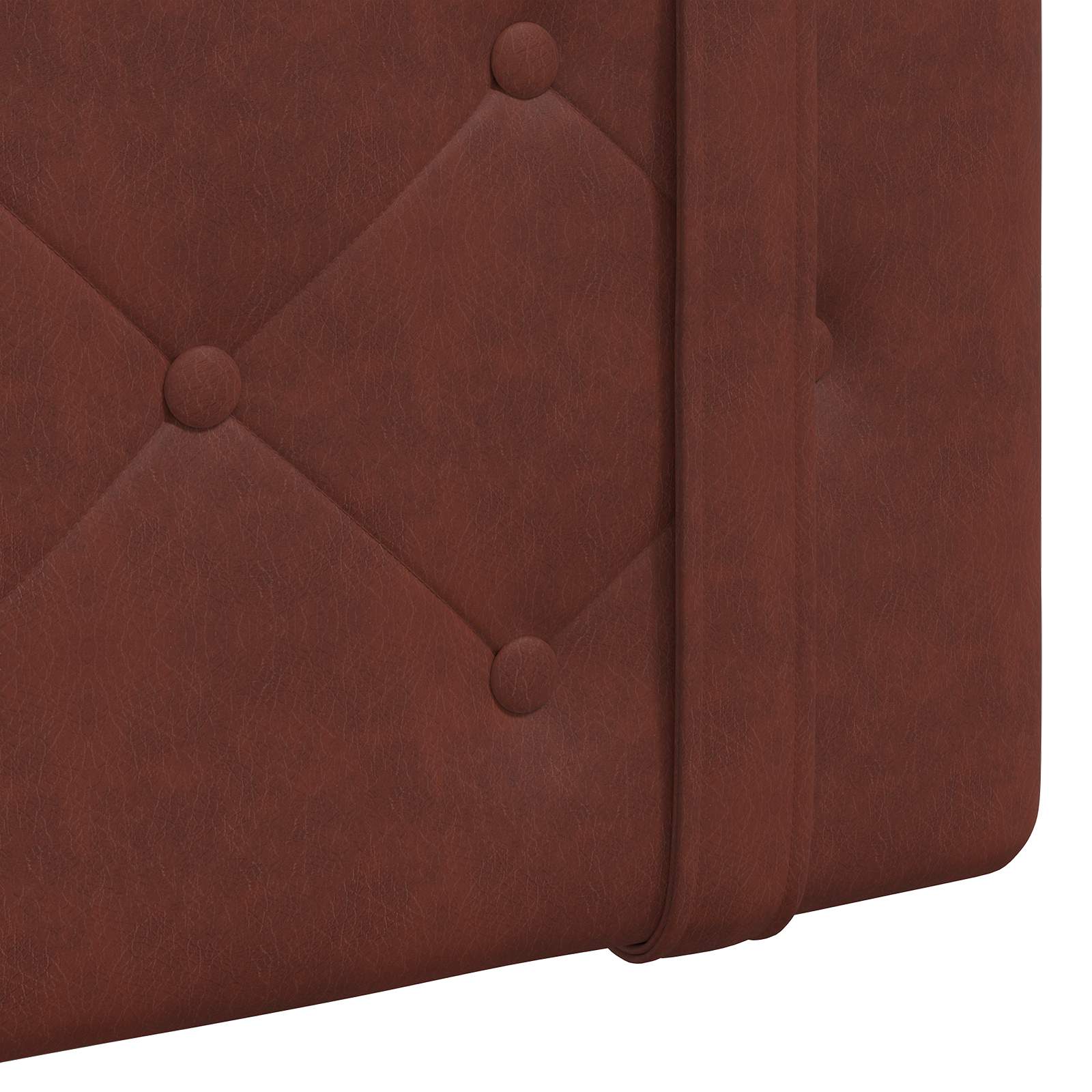 Hangend hoofdbord Glanzend Bruin Antiek PU is nu te koop bij PeponiXL, paradijselijk wonen!