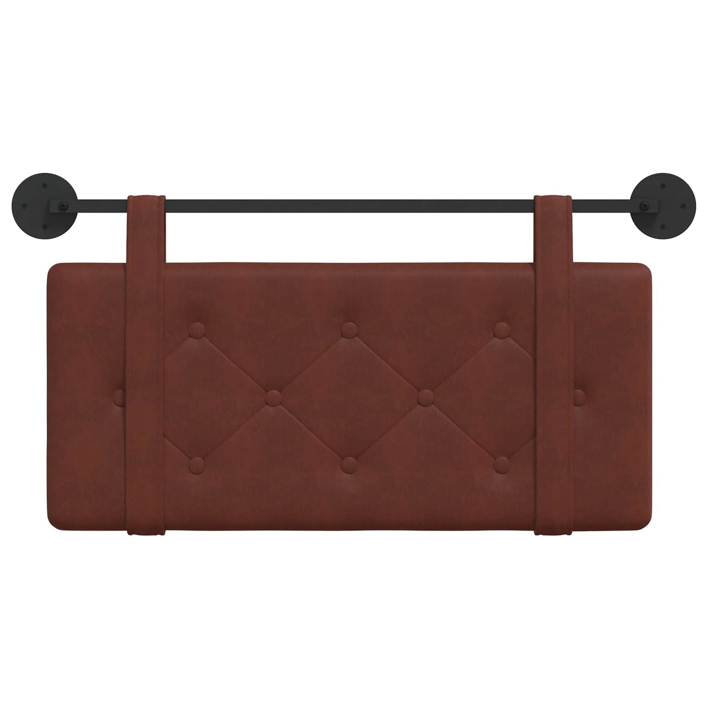 Hangend hoofdbord Glanzend Bruin Antiek PU is nu te koop bij PeponiXL, paradijselijk wonen!