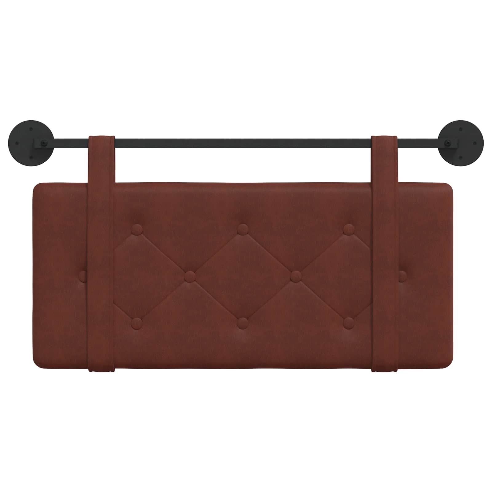 Hangend hoofdbord Glanzend Bruin Antiek PU is nu te koop bij PeponiXL, paradijselijk wonen!