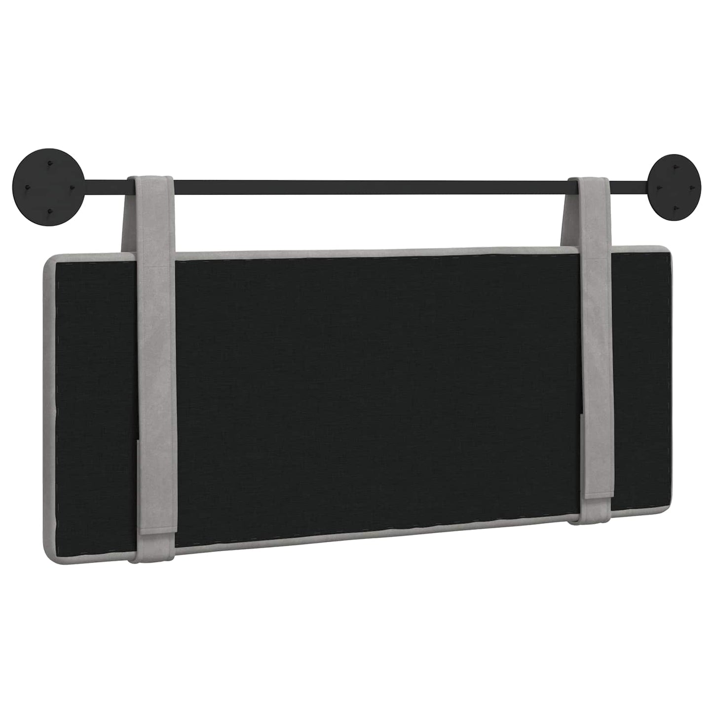 Hangend hoofdbord Lichtgrijs Fluweel is nu te koop bij PeponiXL, paradijselijk wonen!