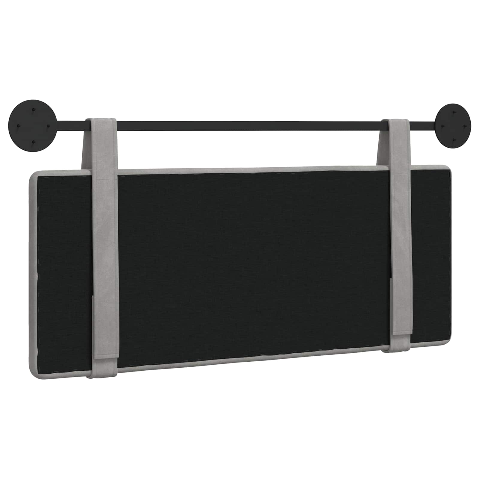 Hangend hoofdbord Lichtgrijs Fluweel is nu te koop bij PeponiXL, paradijselijk wonen!