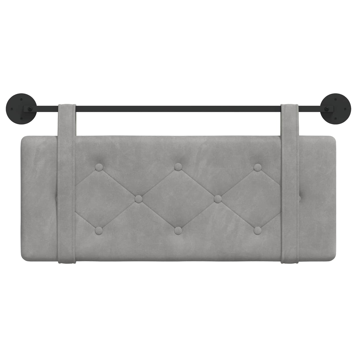 Hangend hoofdbord Lichtgrijs Fluweel is nu te koop bij PeponiXL, paradijselijk wonen!