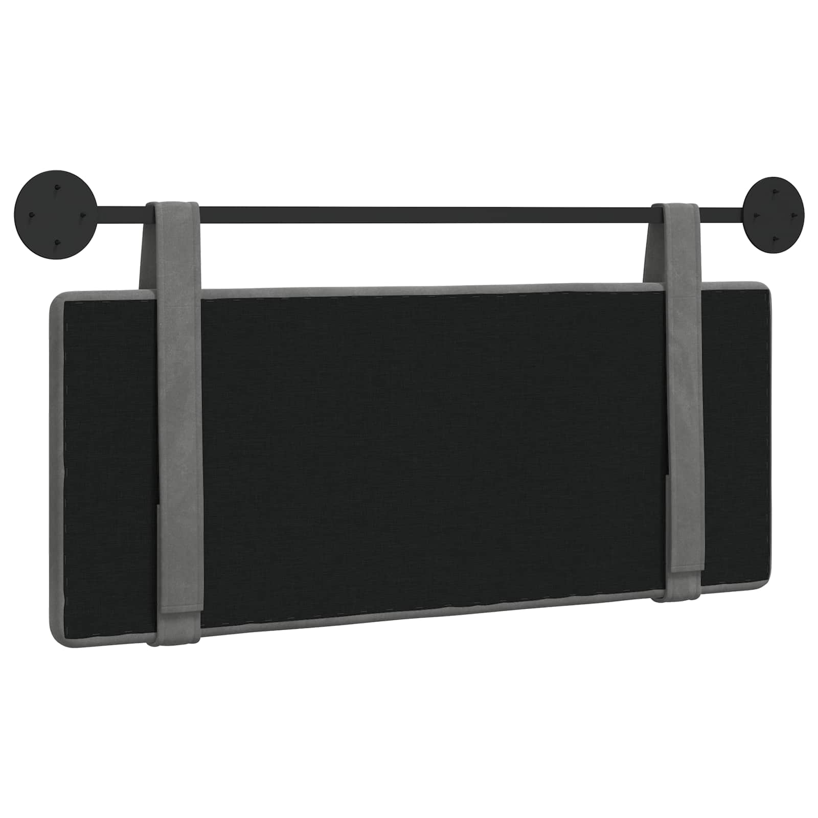 Hangend hoofdbord Donkergrijs Fluweel is nu te koop bij PeponiXL, paradijselijk wonen!