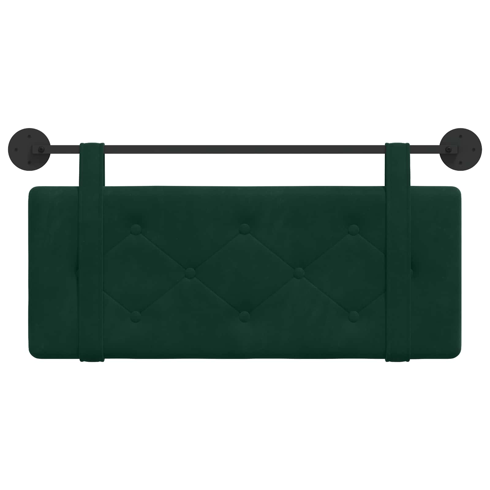 Hangend hoofdbord Donkergroen Fluweel is nu te koop bij PeponiXL, paradijselijk wonen!