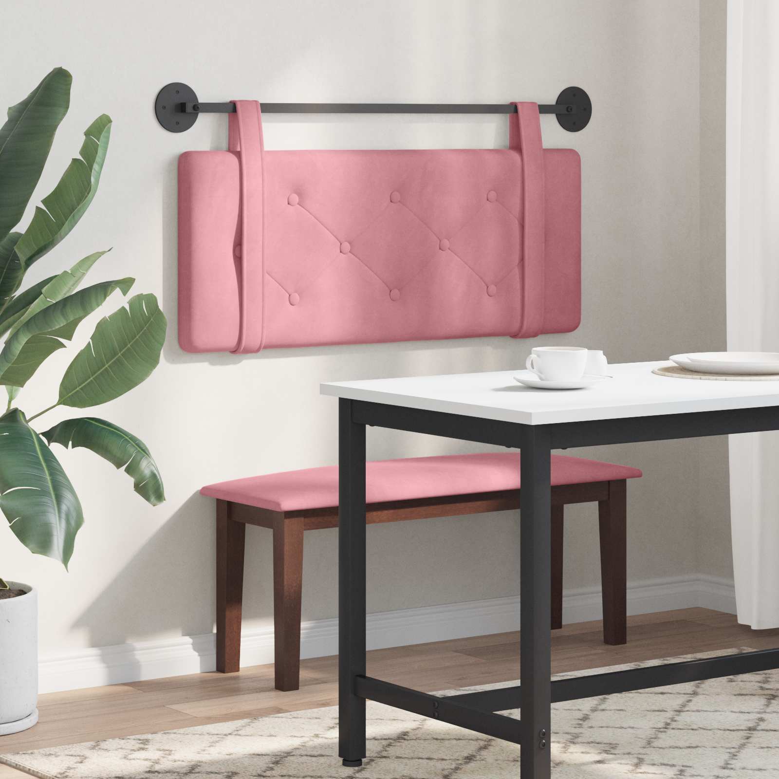 Hangend hoofdbord Roze Fluweel is nu te koop bij PeponiXL, paradijselijk wonen!