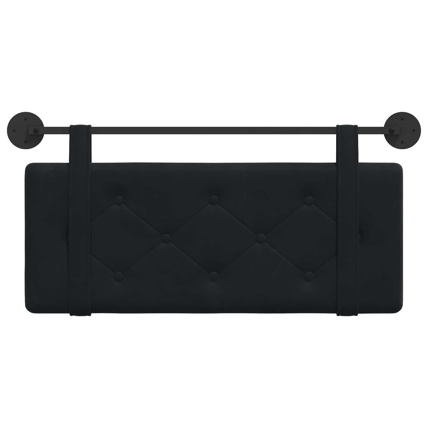 Hangend hoofdbord Zwart Fluweel is nu te koop bij PeponiXL, paradijselijk wonen!