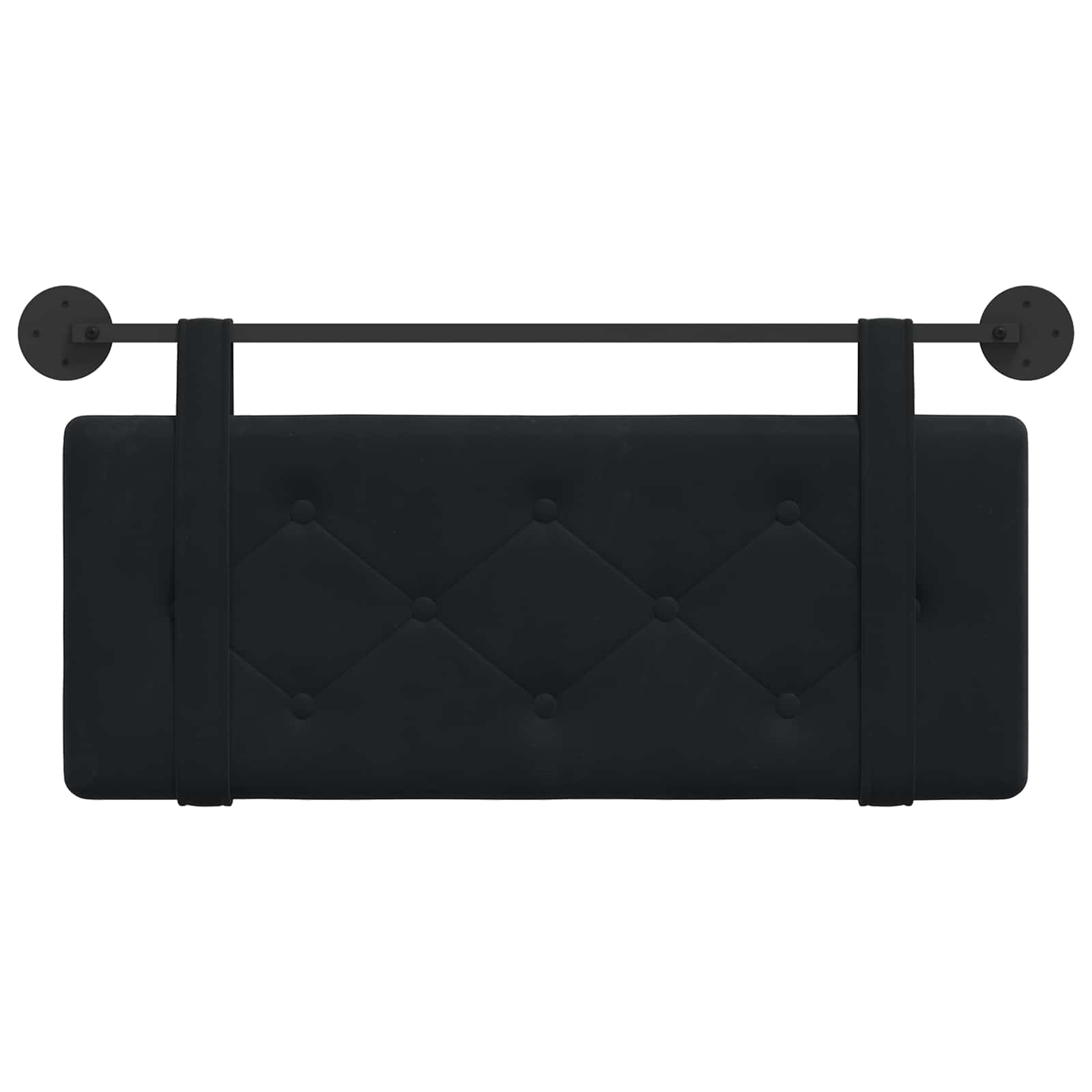 Hangend hoofdbord Zwart Fluweel is nu te koop bij PeponiXL, paradijselijk wonen!