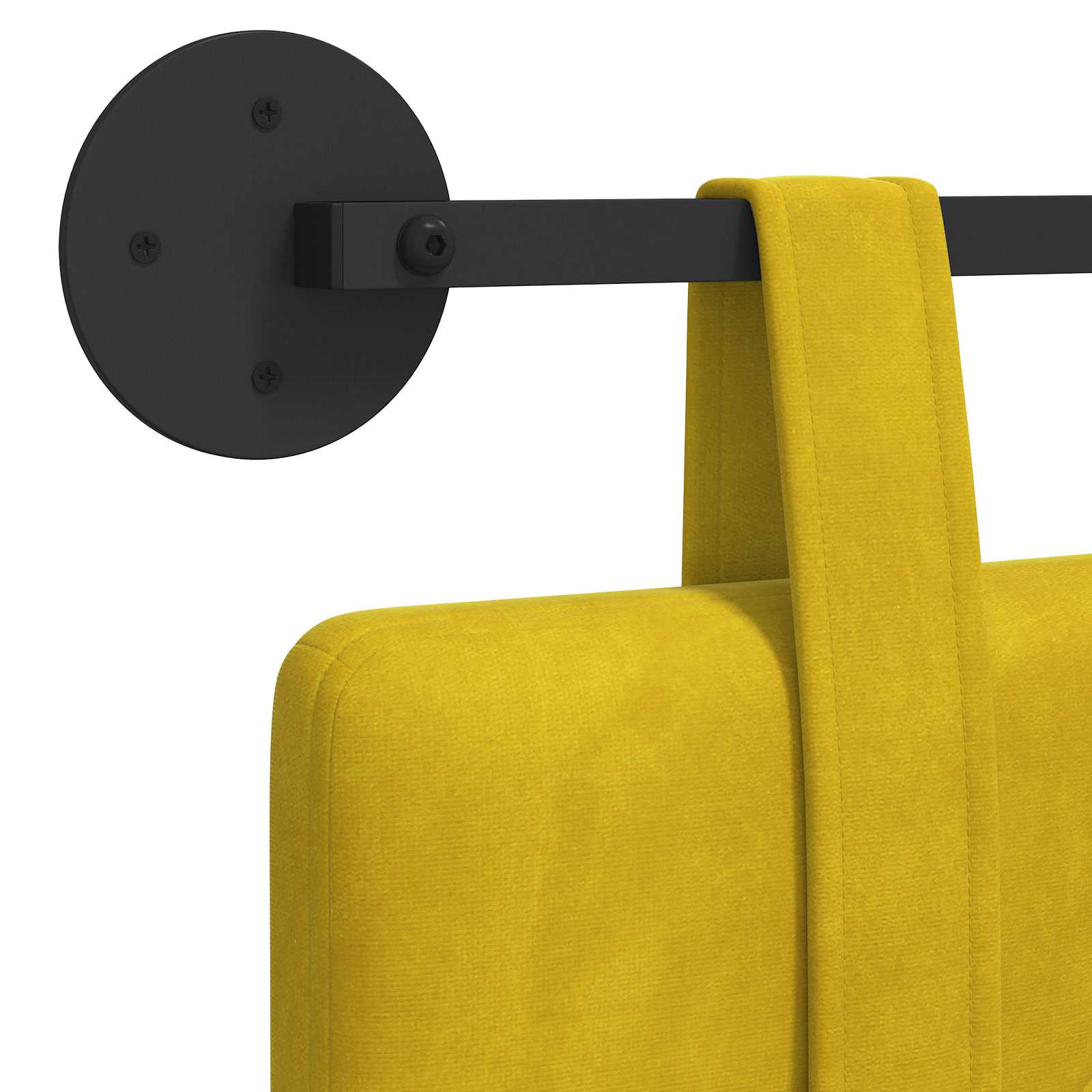 Hangend hoofdbord Geel Fluweel is nu te koop bij PeponiXL, paradijselijk wonen!
