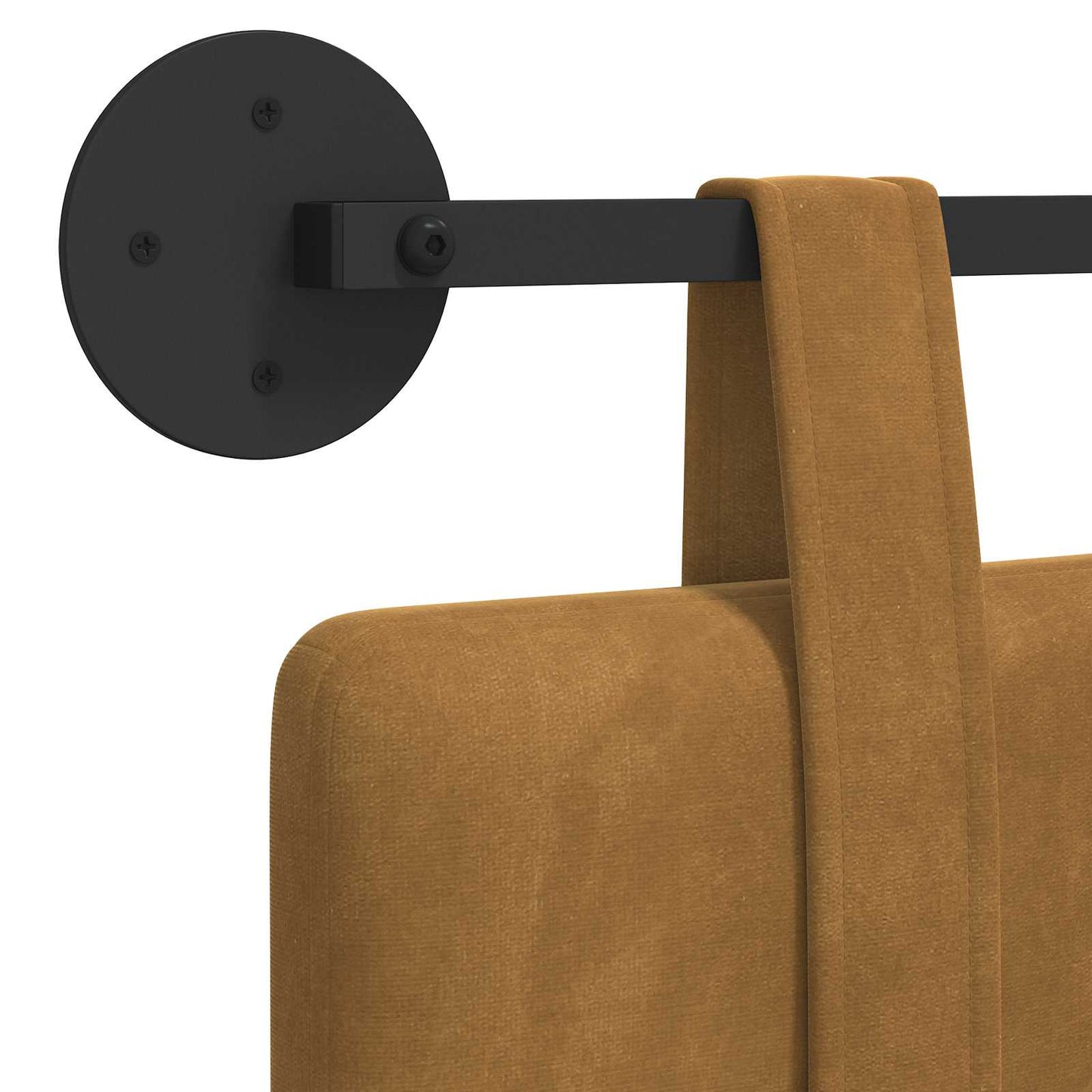 Hangend hoofdbord Bruin Fluweel is nu te koop bij PeponiXL, paradijselijk wonen!
