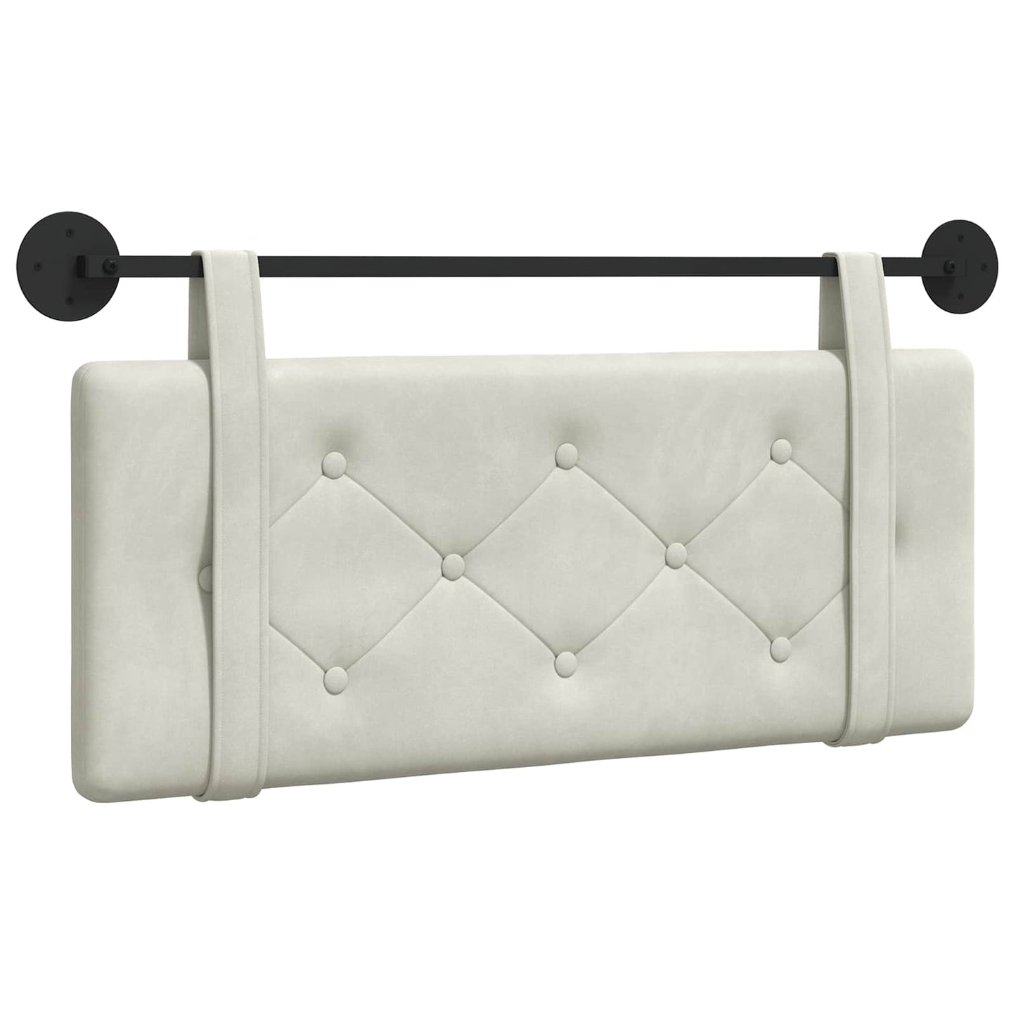 Hangend hoofdbord Crème Fluweel is nu te koop bij PeponiXL, paradijselijk wonen!