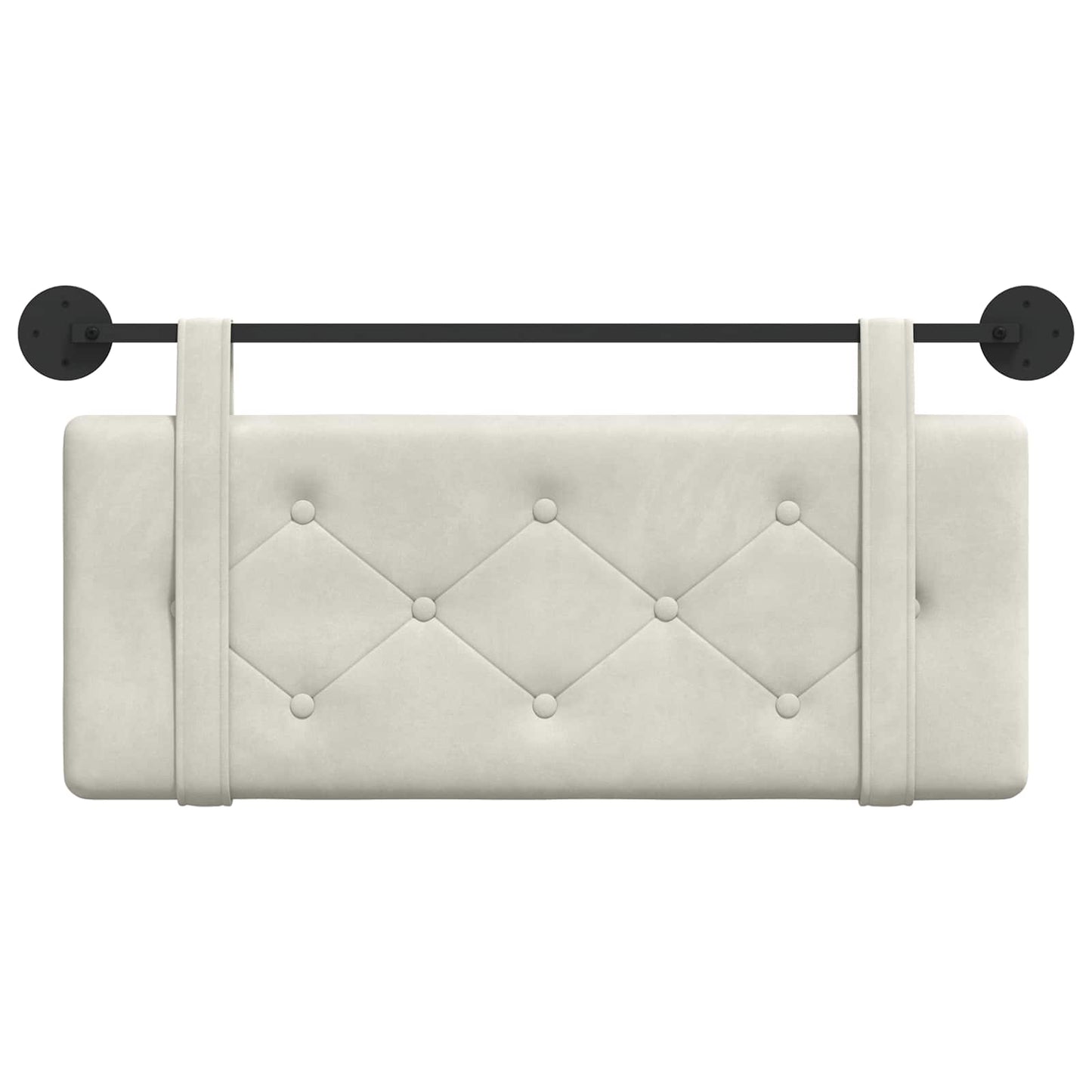 Hangend hoofdbord Crème Fluweel is nu te koop bij PeponiXL, paradijselijk wonen!