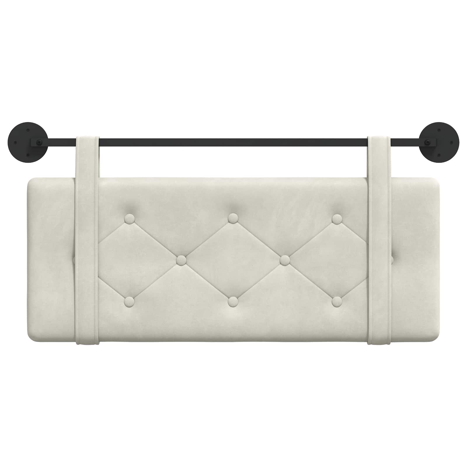 Hangend hoofdbord Crème Fluweel is nu te koop bij PeponiXL, paradijselijk wonen!