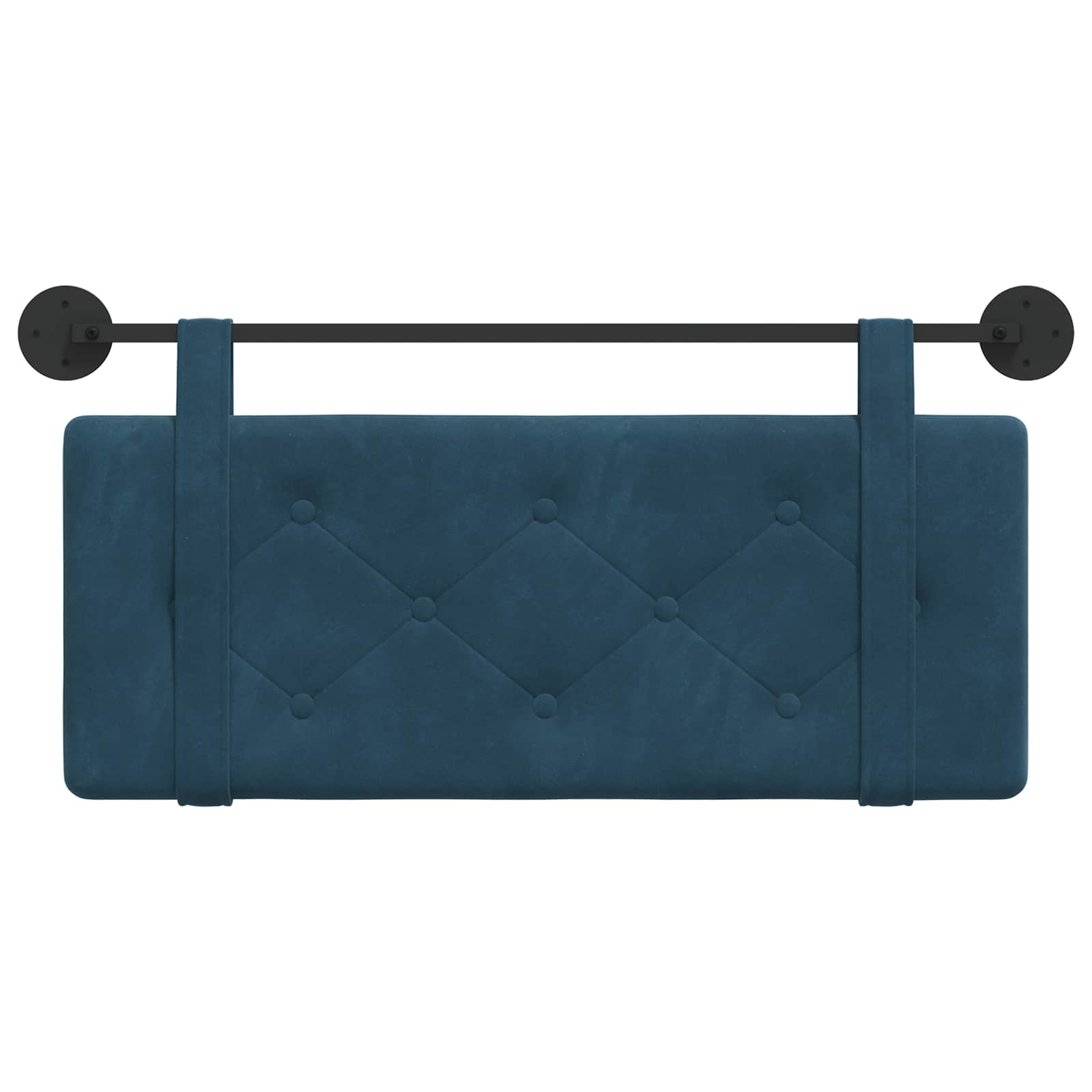 Hangend hoofdbord Blauw Fluweel is nu te koop bij PeponiXL, paradijselijk wonen!