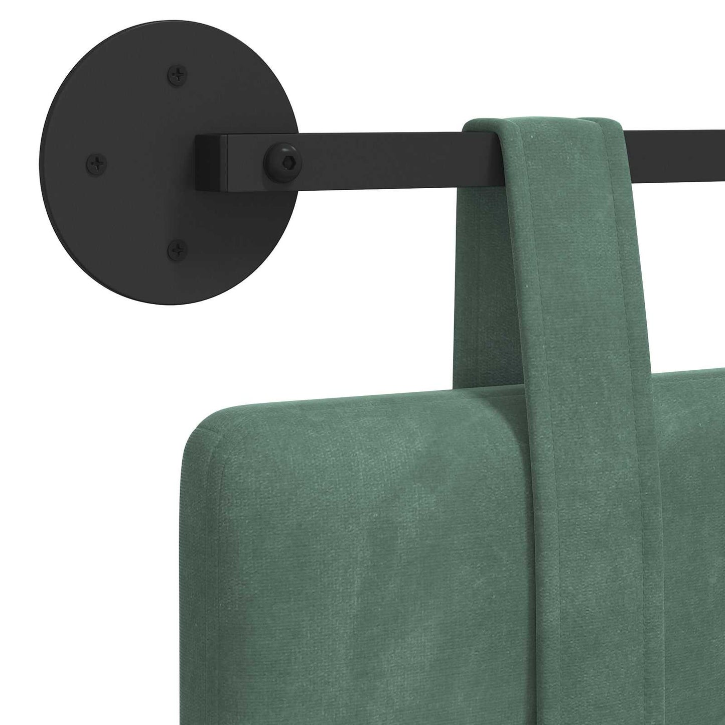 Hangend hoofdbord Zeegroen Fluweel is nu te koop bij PeponiXL, paradijselijk wonen!
