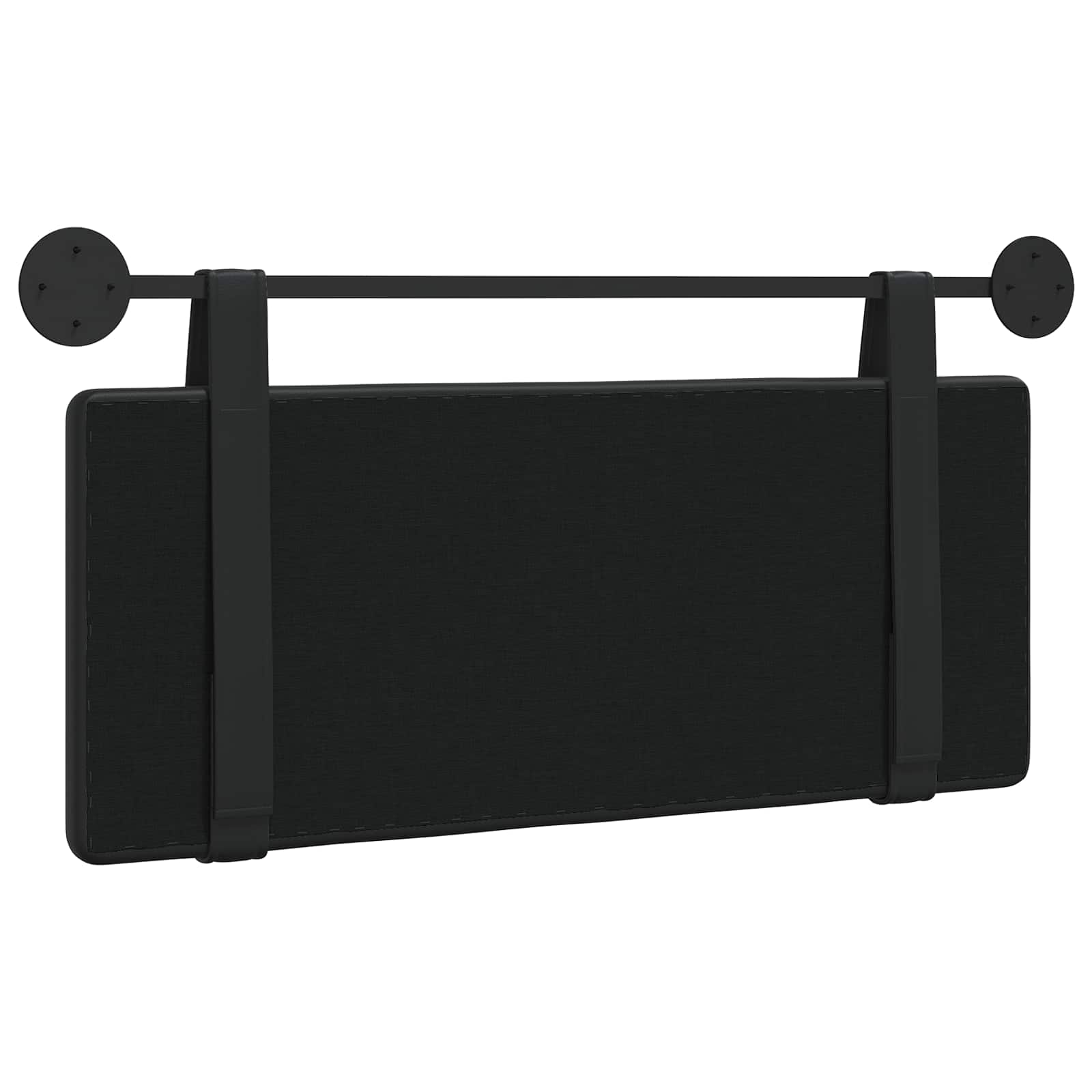 Hangend hoofdbord Zwart Nep Leer is nu te koop bij PeponiXL, paradijselijk wonen!