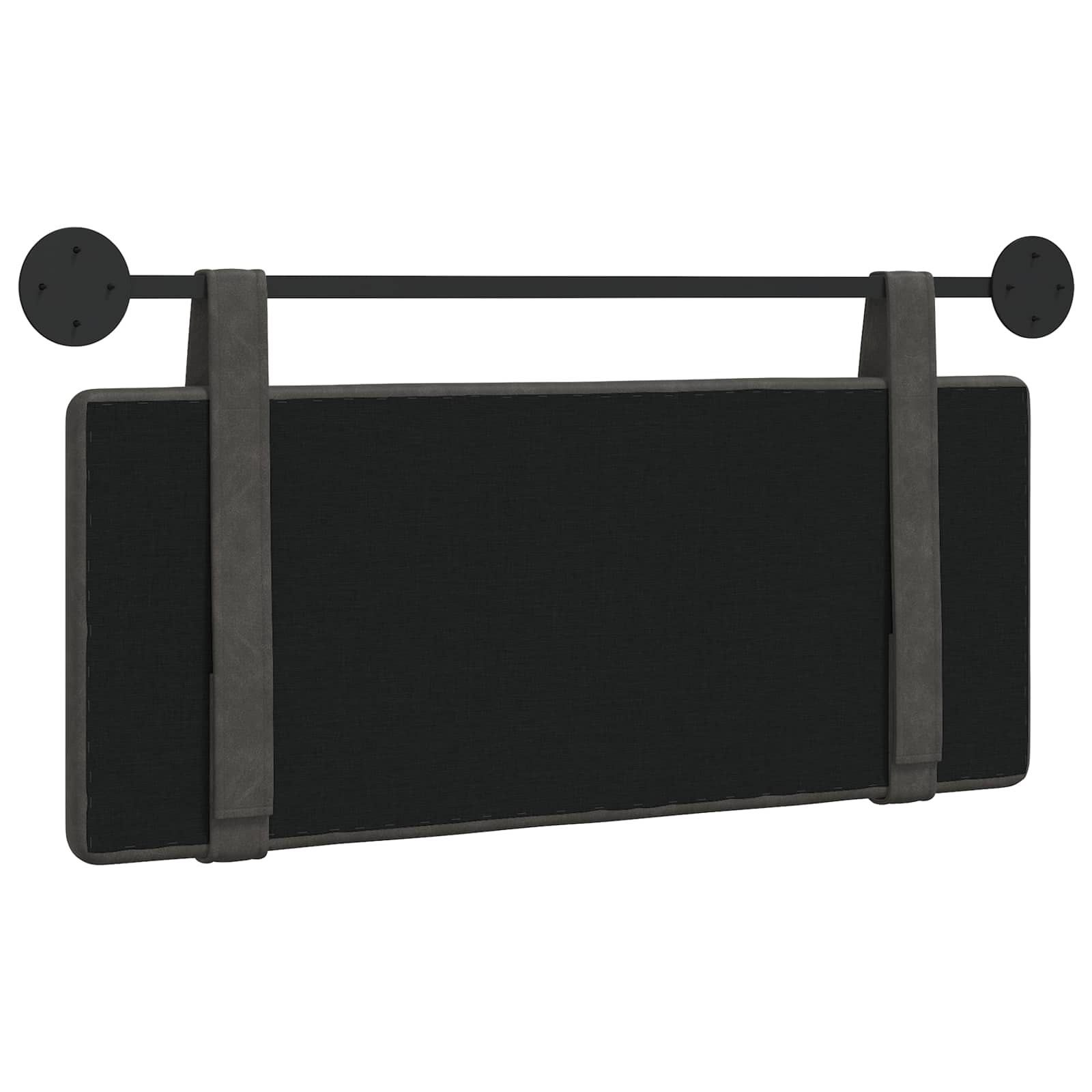 Hangend hoofdbord Zwart Antiek PU is nu te koop bij PeponiXL, paradijselijk wonen!