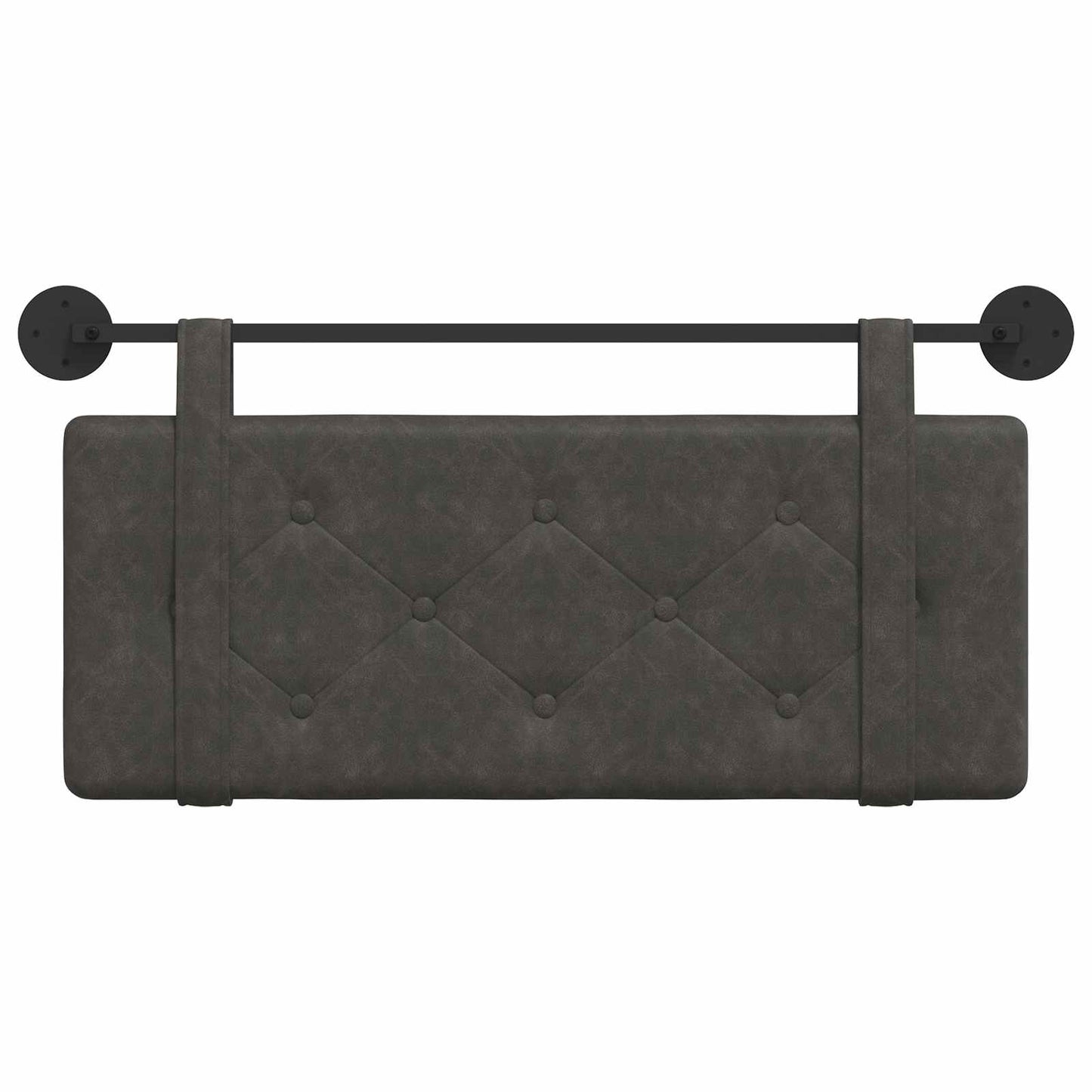 Hangend hoofdbord Zwart Antiek PU is nu te koop bij PeponiXL, paradijselijk wonen!