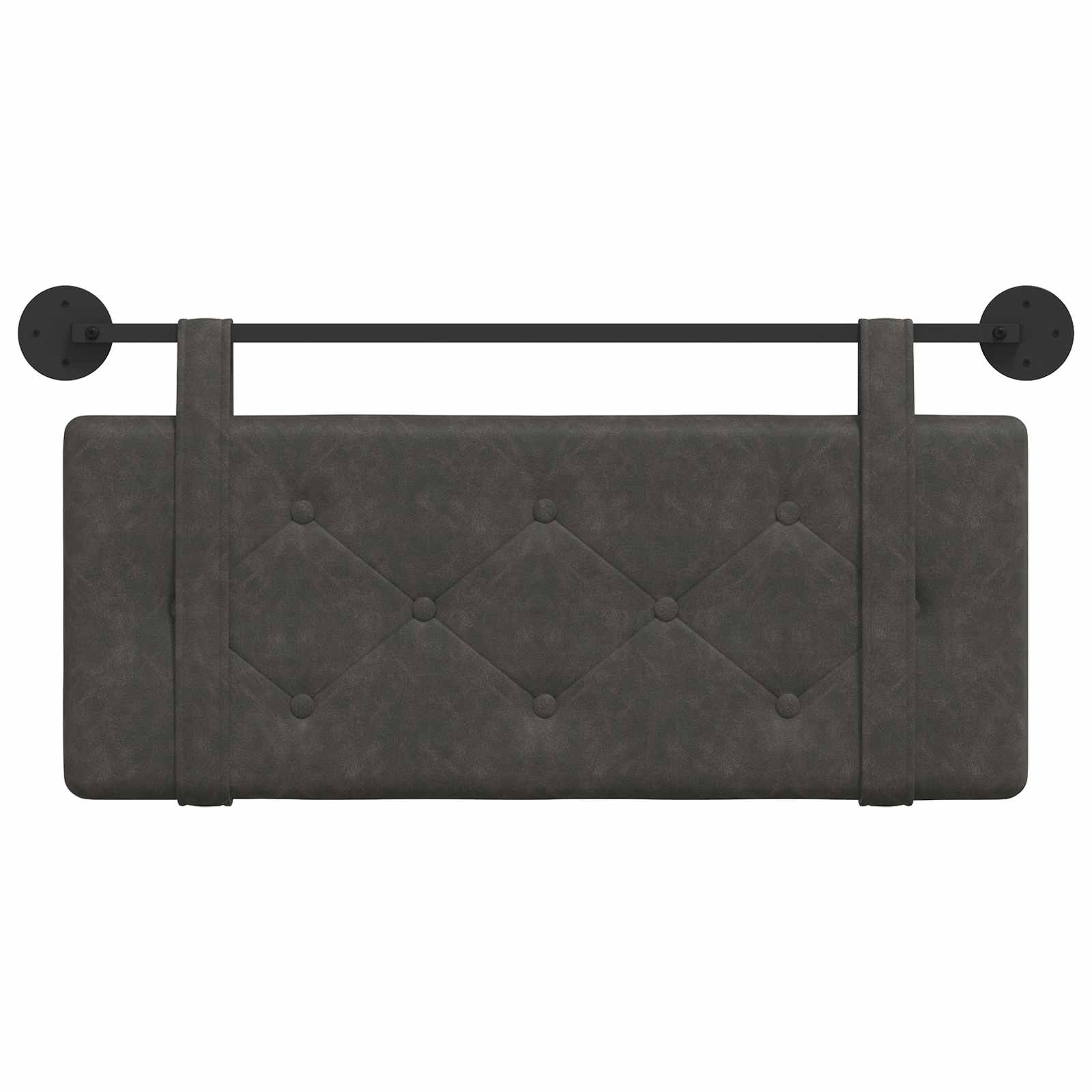 Hangend hoofdbord Zwart Antiek PU is nu te koop bij PeponiXL, paradijselijk wonen!