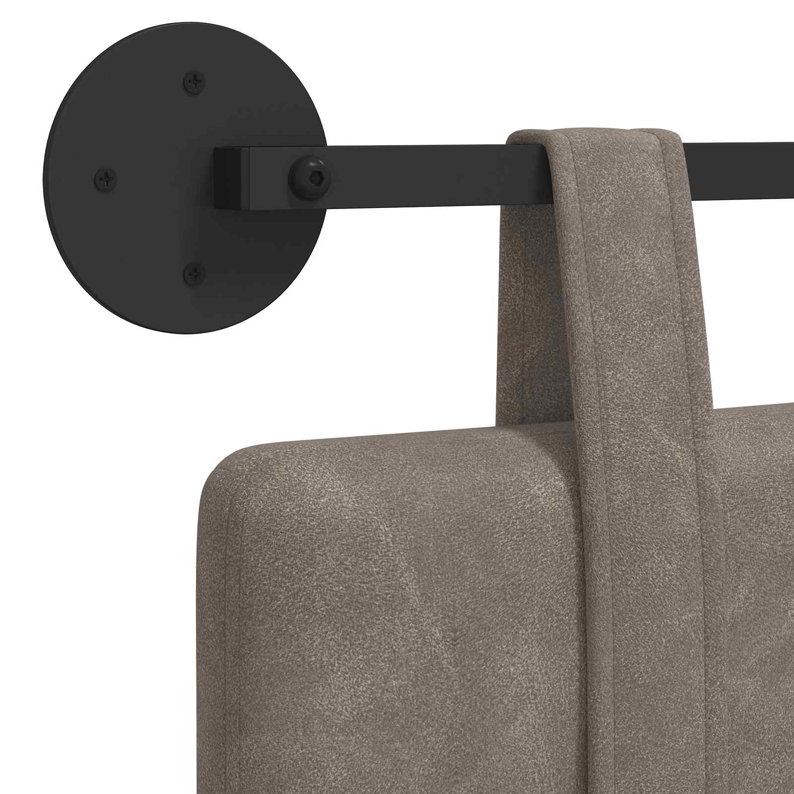 Hangend hoofdbord Grijs Antiek PU is nu te koop bij PeponiXL, paradijselijk wonen!