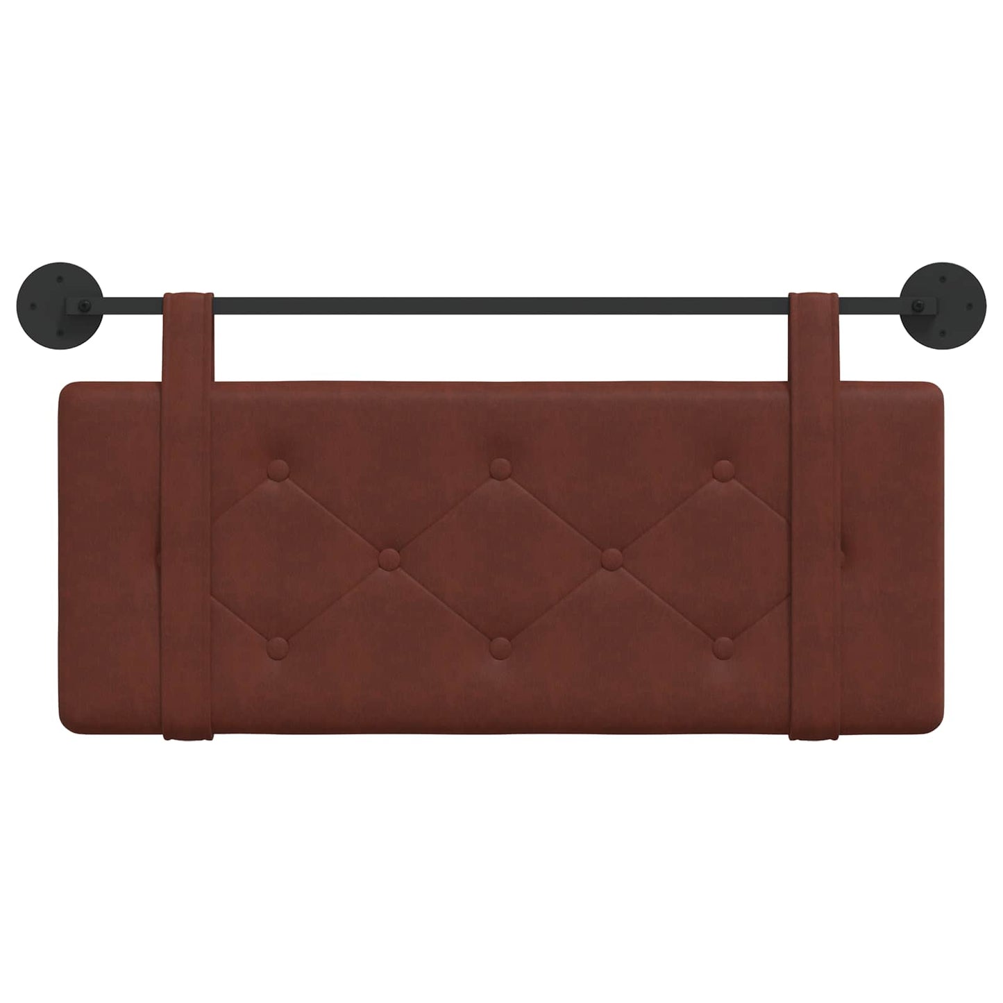 Hangend hoofdbord Glanzend Bruin Antiek PU is nu te koop bij PeponiXL, paradijselijk wonen!