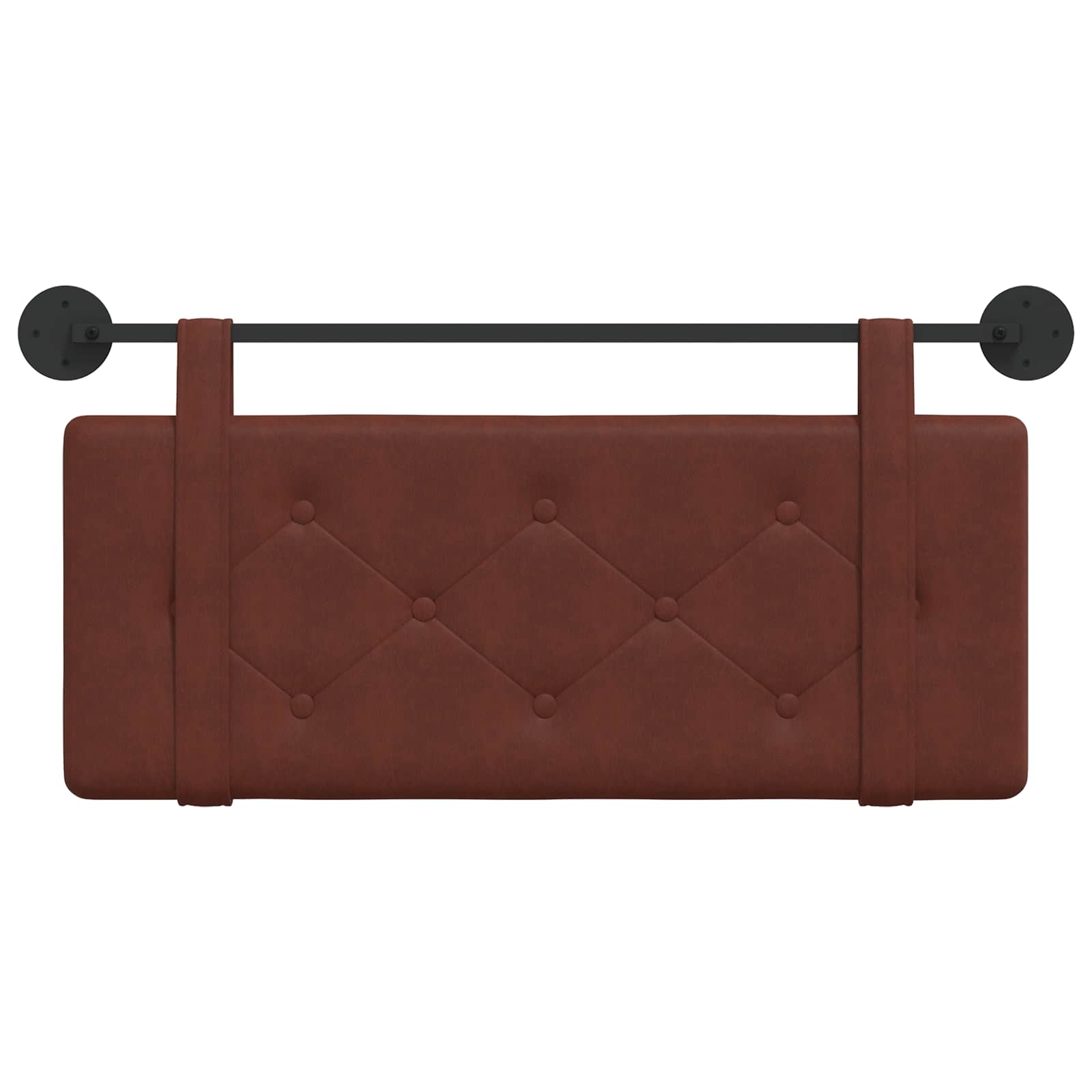 Hangend hoofdbord Glanzend Bruin Antiek PU is nu te koop bij PeponiXL, paradijselijk wonen!