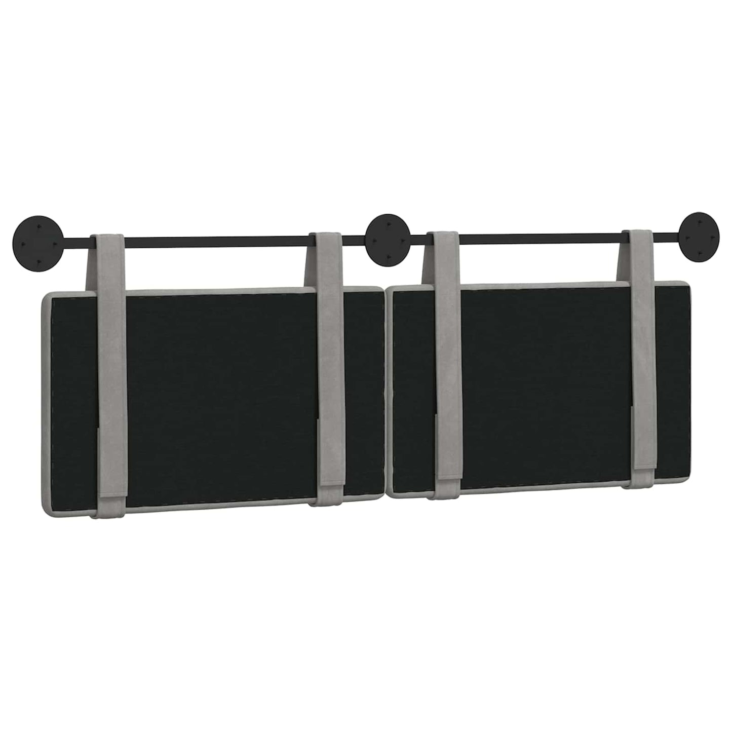 Hangend hoofdbord Lichtgrijs Fluweel is nu te koop bij PeponiXL, paradijselijk wonen!