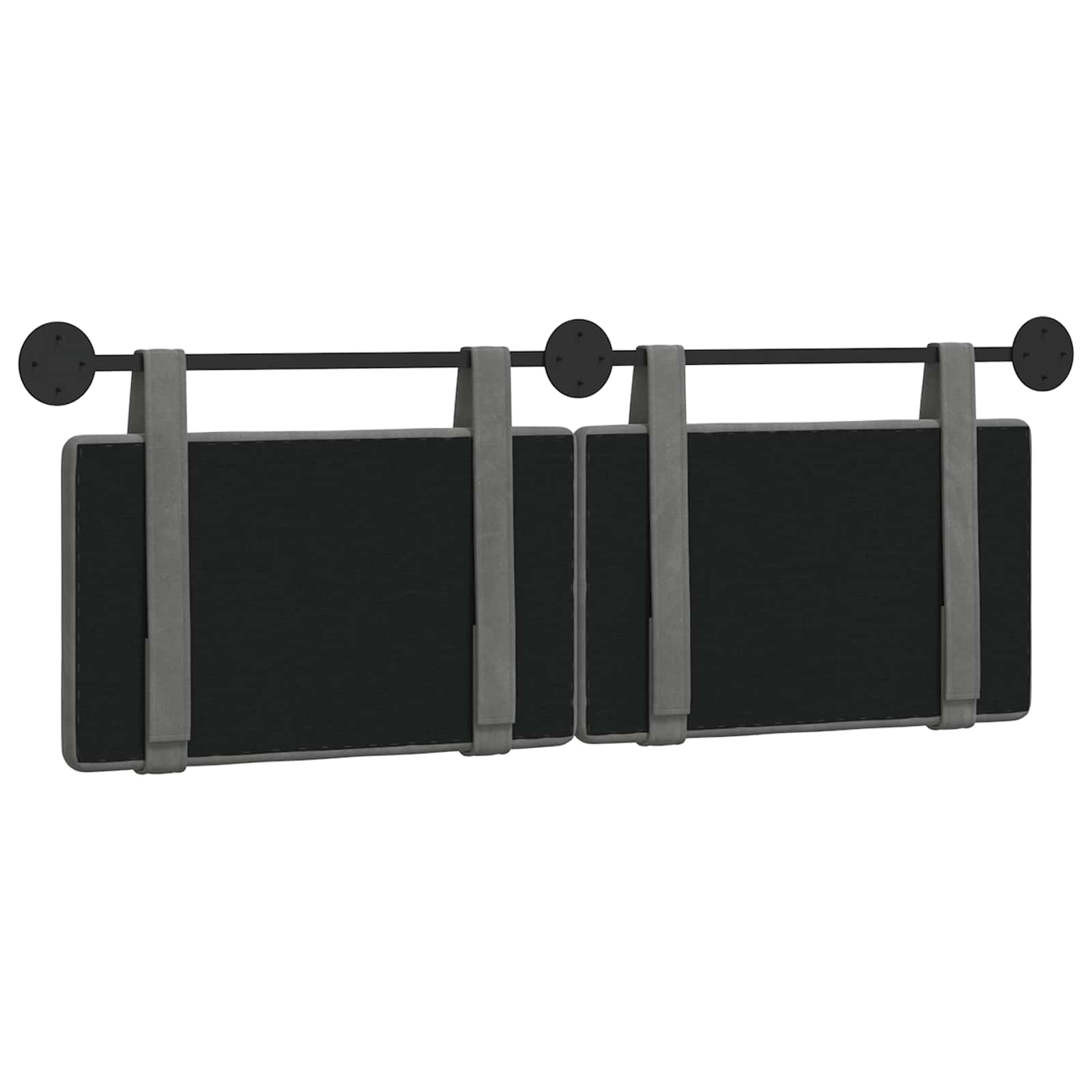 Hangend hoofdbord Donkergrijs Fluweel is nu te koop bij PeponiXL, paradijselijk wonen!