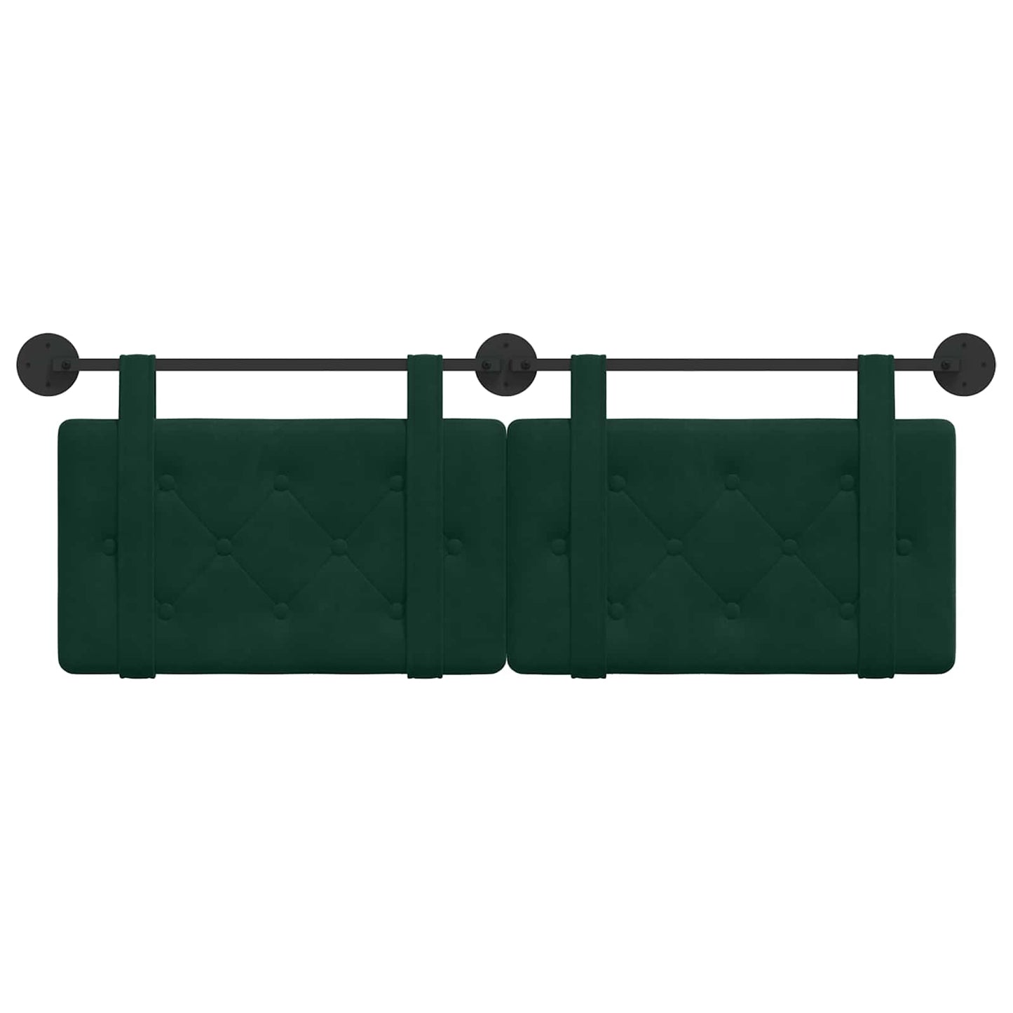 Hangend hoofdbord Donkergroen Fluweel is nu te koop bij PeponiXL, paradijselijk wonen!