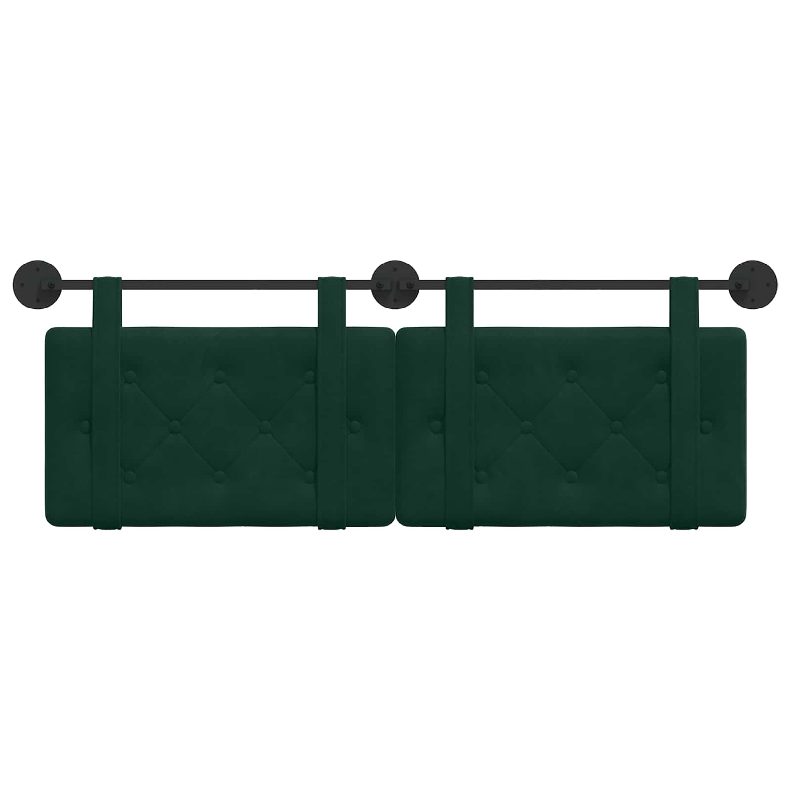 Hangend hoofdbord Donkergroen Fluweel is nu te koop bij PeponiXL, paradijselijk wonen!