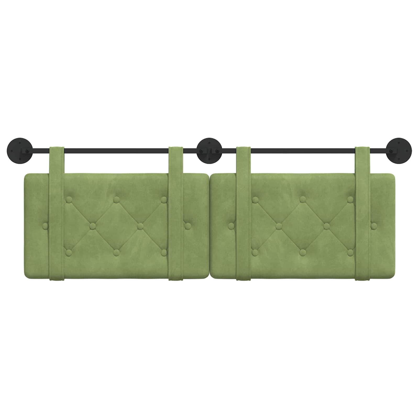 Hangend hoofdbord Lichtgroen Fluweel is nu te koop bij PeponiXL, paradijselijk wonen!
