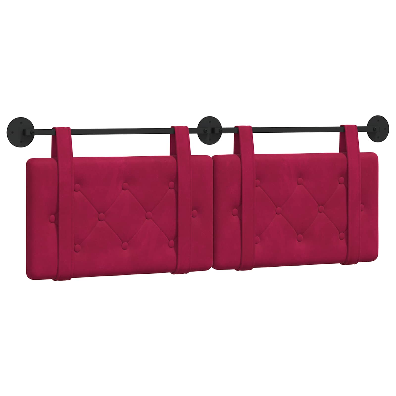 Hangend hoofdbord Wijnrood Fluweel is nu te koop bij PeponiXL, paradijselijk wonen!