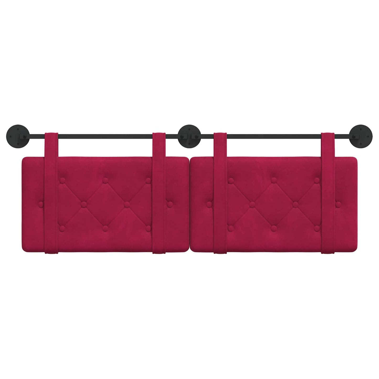 Hangend hoofdbord Wijnrood Fluweel is nu te koop bij PeponiXL, paradijselijk wonen!