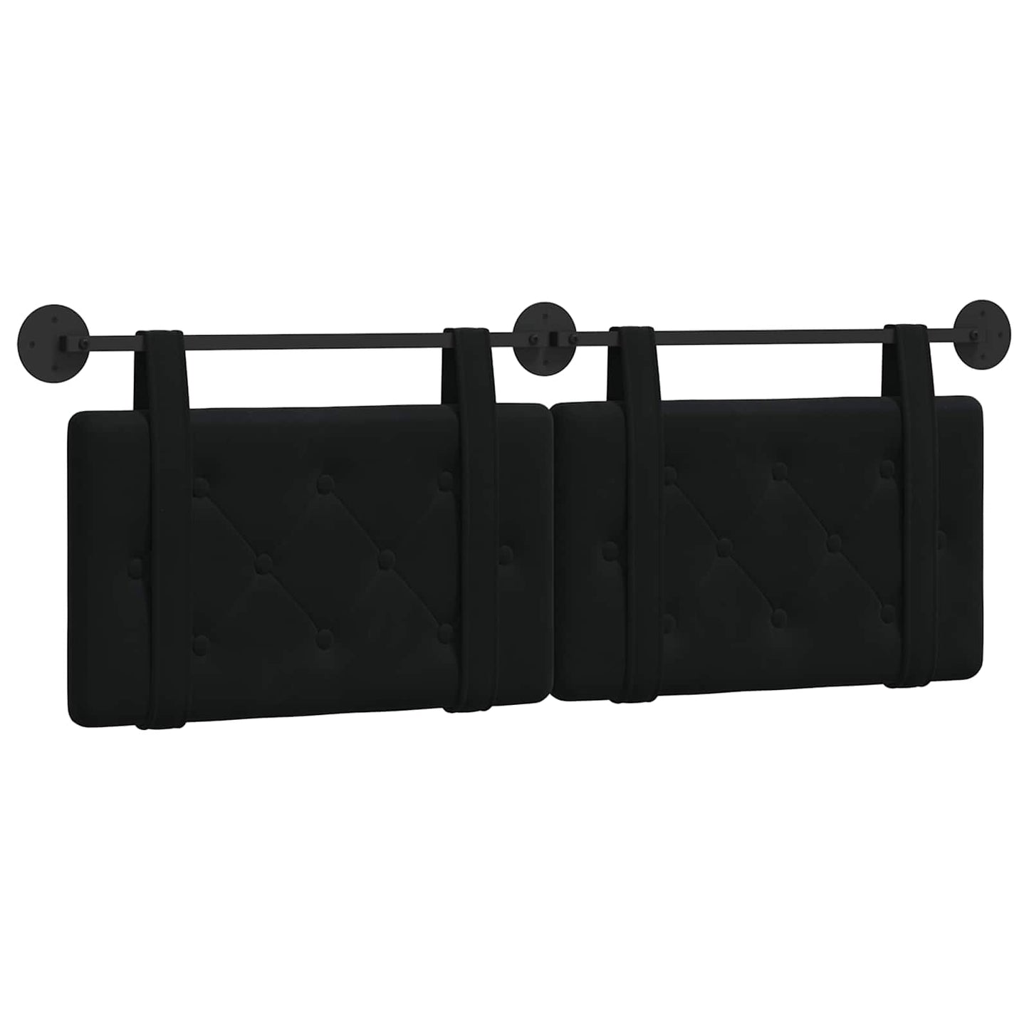 Hangend hoofdbord Zwart Fluweel is nu te koop bij PeponiXL, paradijselijk wonen!
