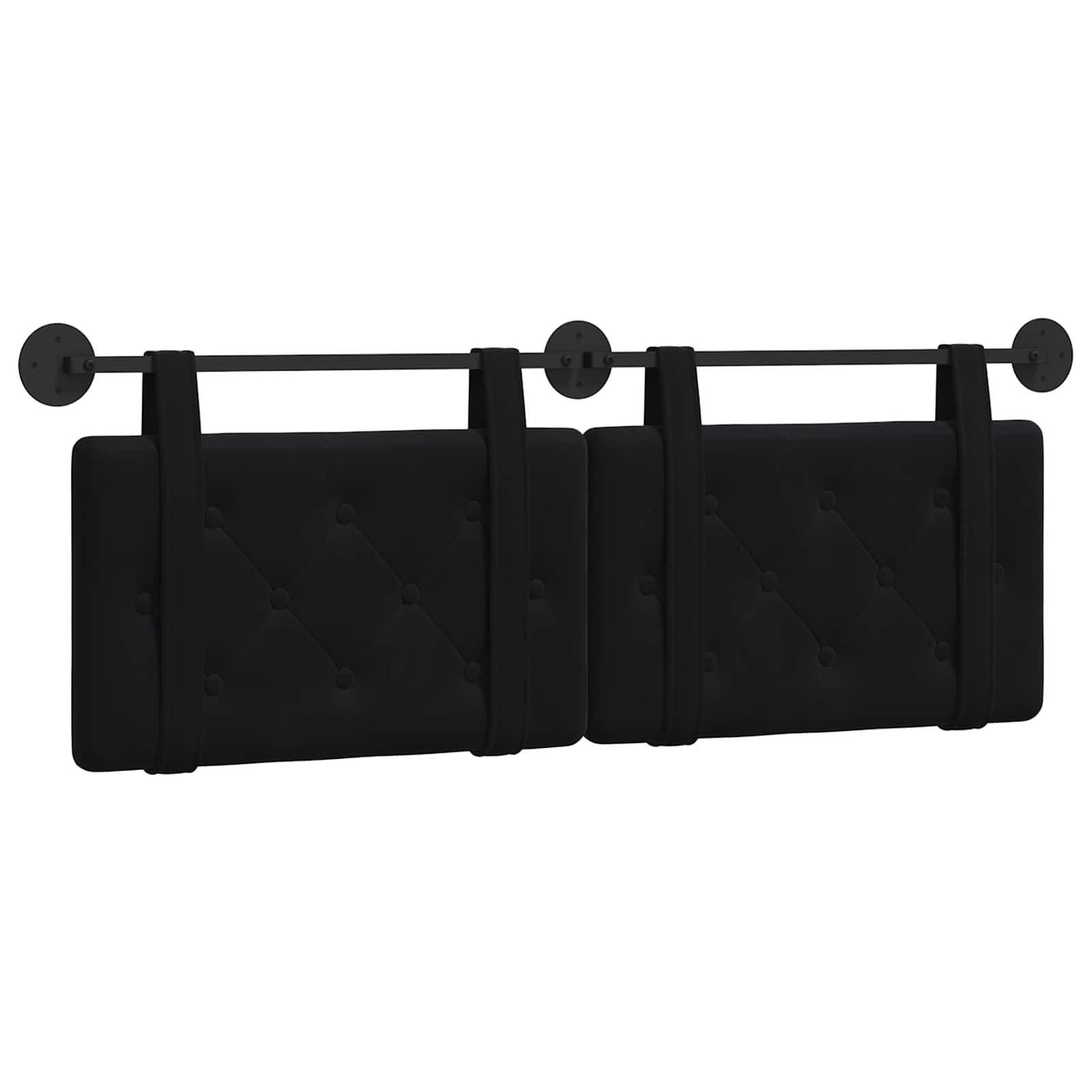 Hangend hoofdbord Zwart Fluweel is nu te koop bij PeponiXL, paradijselijk wonen!