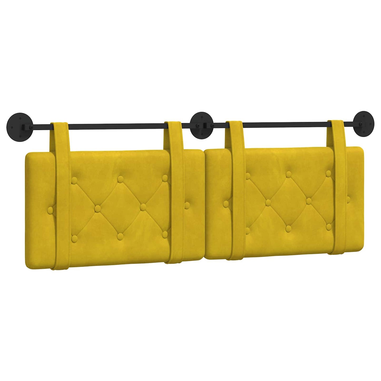 Hangend hoofdbord Geel Fluweel is nu te koop bij PeponiXL, paradijselijk wonen!