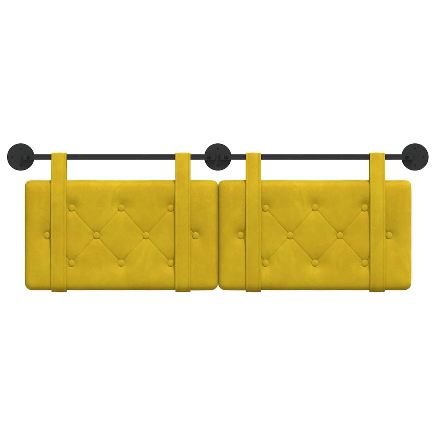 Hangend hoofdbord Geel Fluweel is nu te koop bij PeponiXL, paradijselijk wonen!
