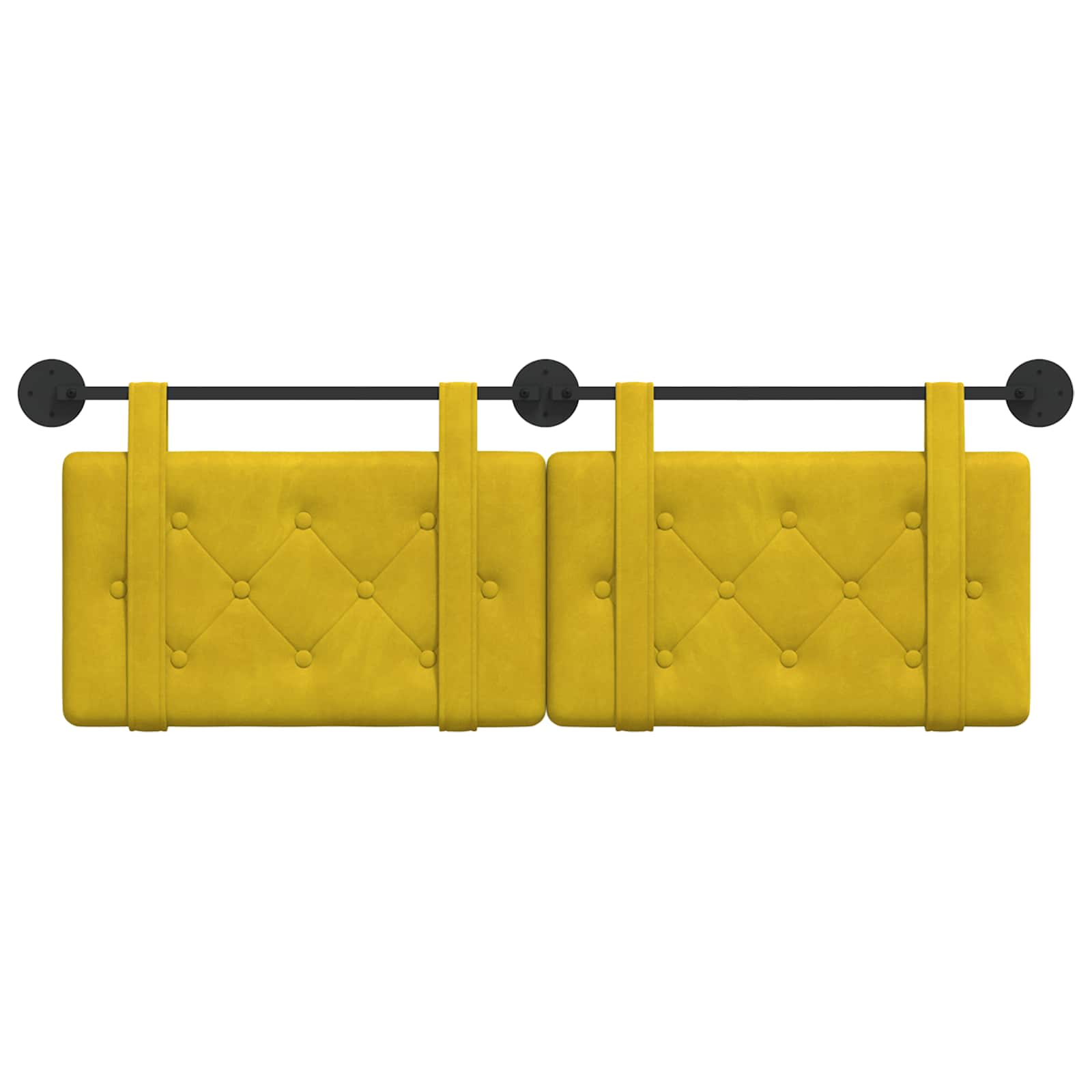 Hangend hoofdbord Geel Fluweel is nu te koop bij PeponiXL, paradijselijk wonen!