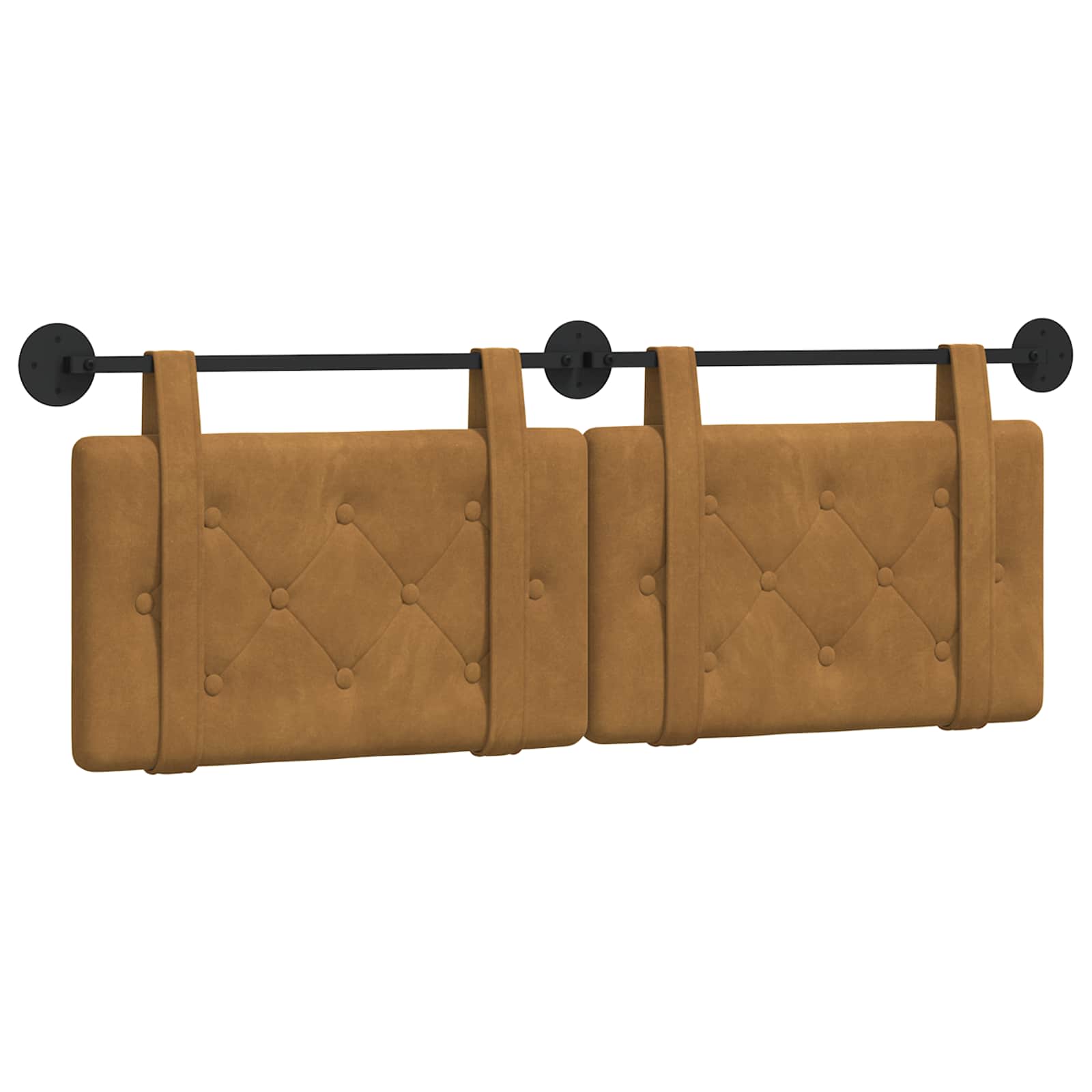 Hangend hoofdbord Bruin Fluweel is nu te koop bij PeponiXL, paradijselijk wonen!