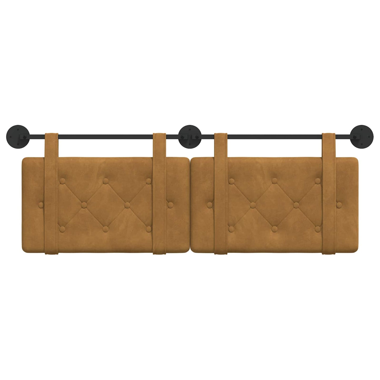 Hangend hoofdbord Bruin Fluweel is nu te koop bij PeponiXL, paradijselijk wonen!