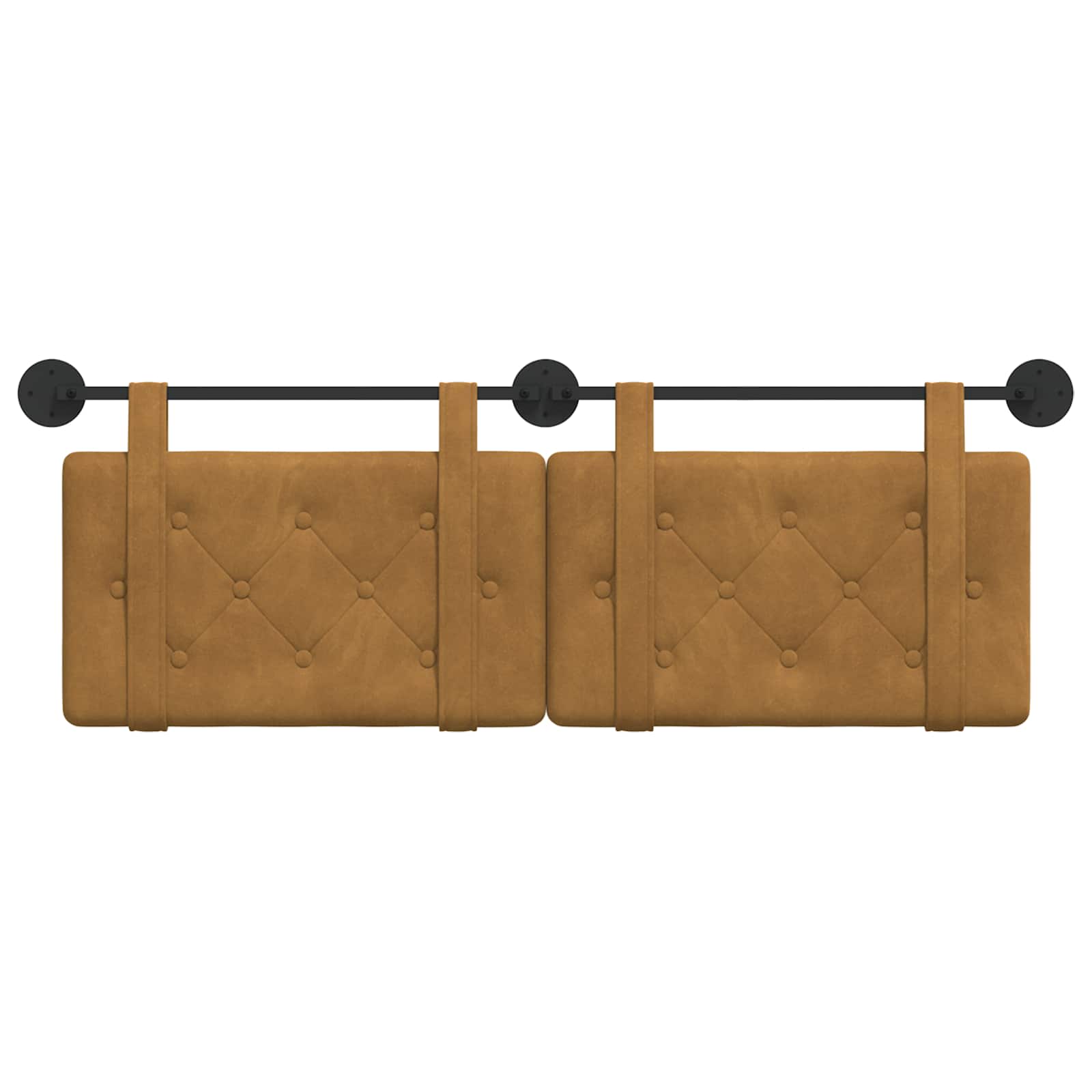 Hangend hoofdbord Bruin Fluweel is nu te koop bij PeponiXL, paradijselijk wonen!