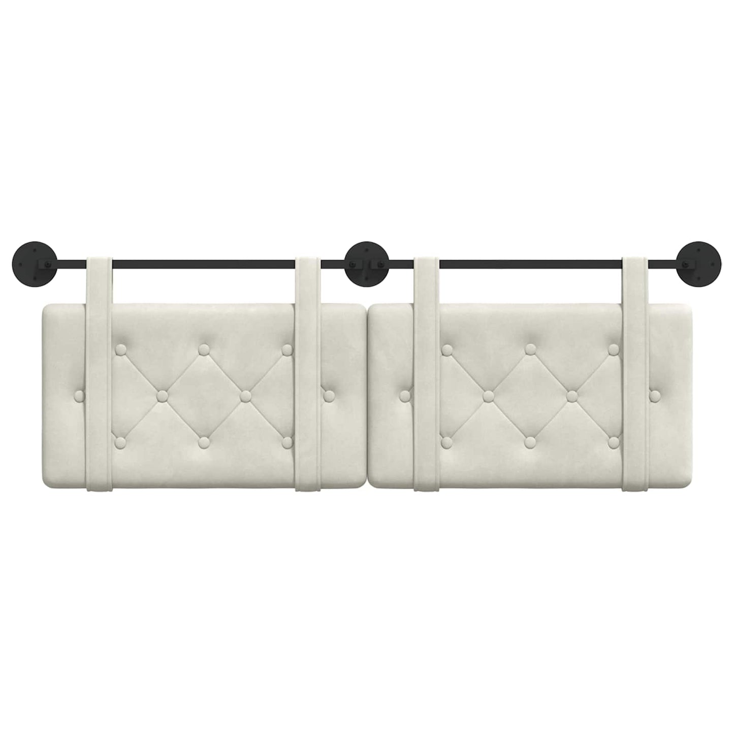 Hangend hoofdbord Crème Fluweel is nu te koop bij PeponiXL, paradijselijk wonen!