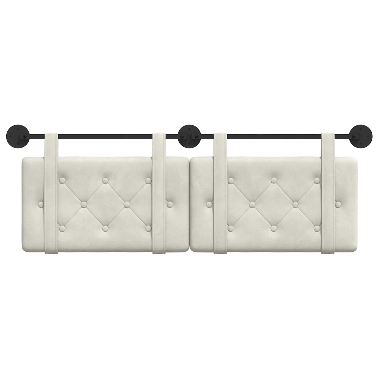 Hangend hoofdbord Crème Fluweel is nu te koop bij PeponiXL, paradijselijk wonen!
