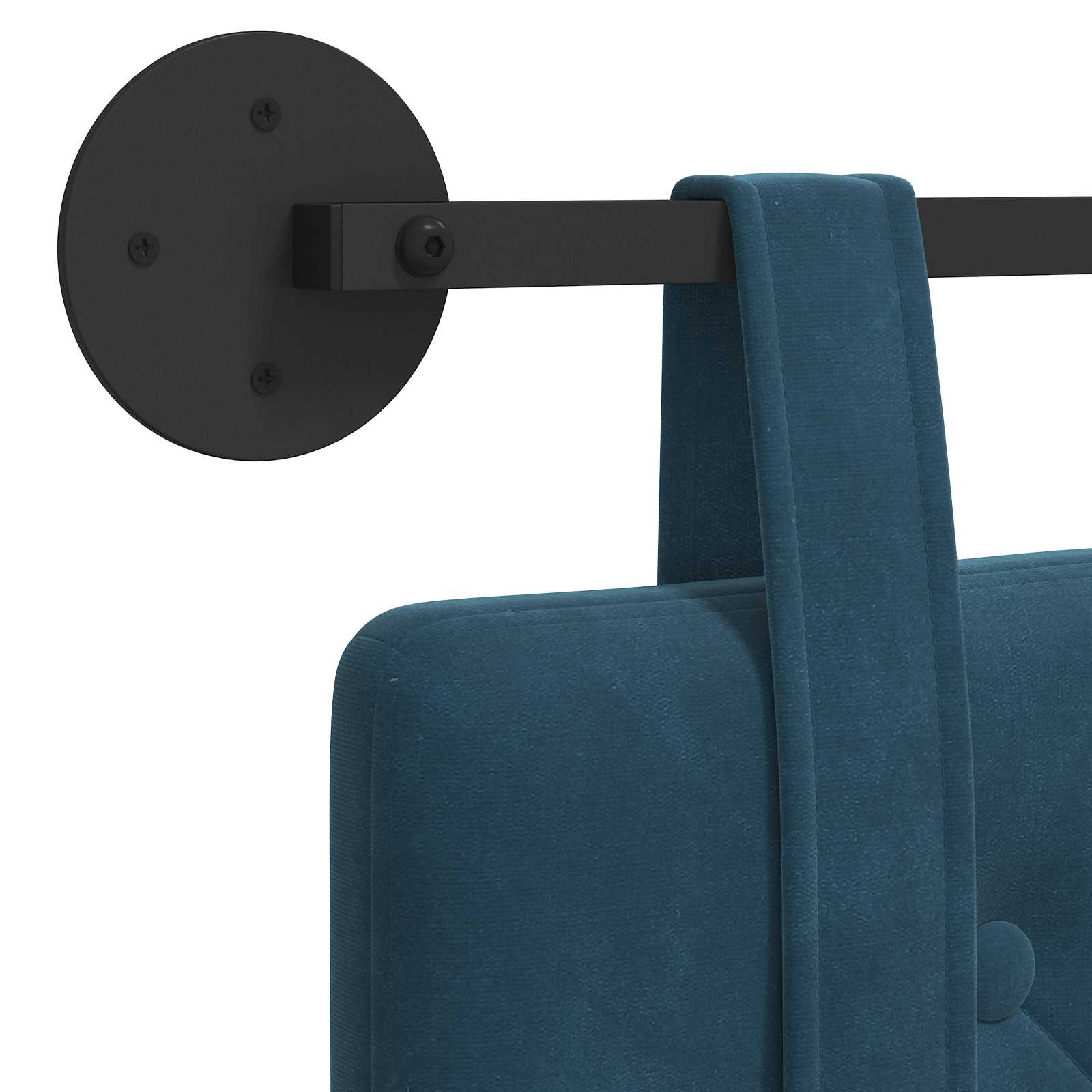 Hangend hoofdbord Blauw Fluweel is nu te koop bij PeponiXL, paradijselijk wonen!
