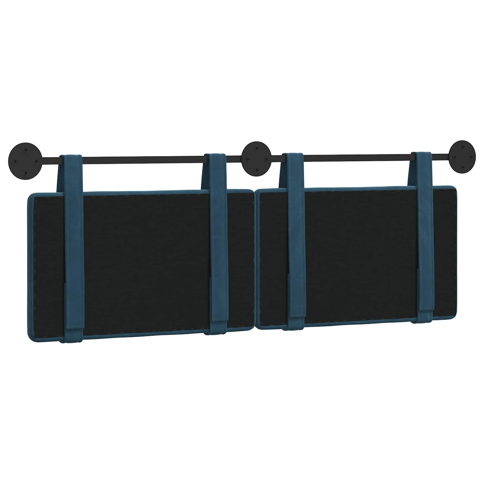 Hangend hoofdbord Blauw Fluweel is nu te koop bij PeponiXL, paradijselijk wonen!