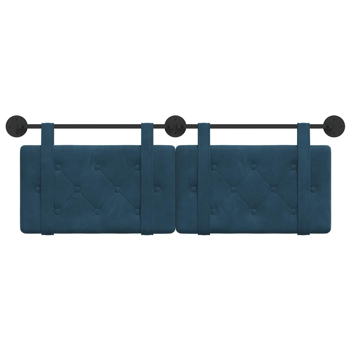 Hangend hoofdbord Blauw Fluweel is nu te koop bij PeponiXL, paradijselijk wonen!