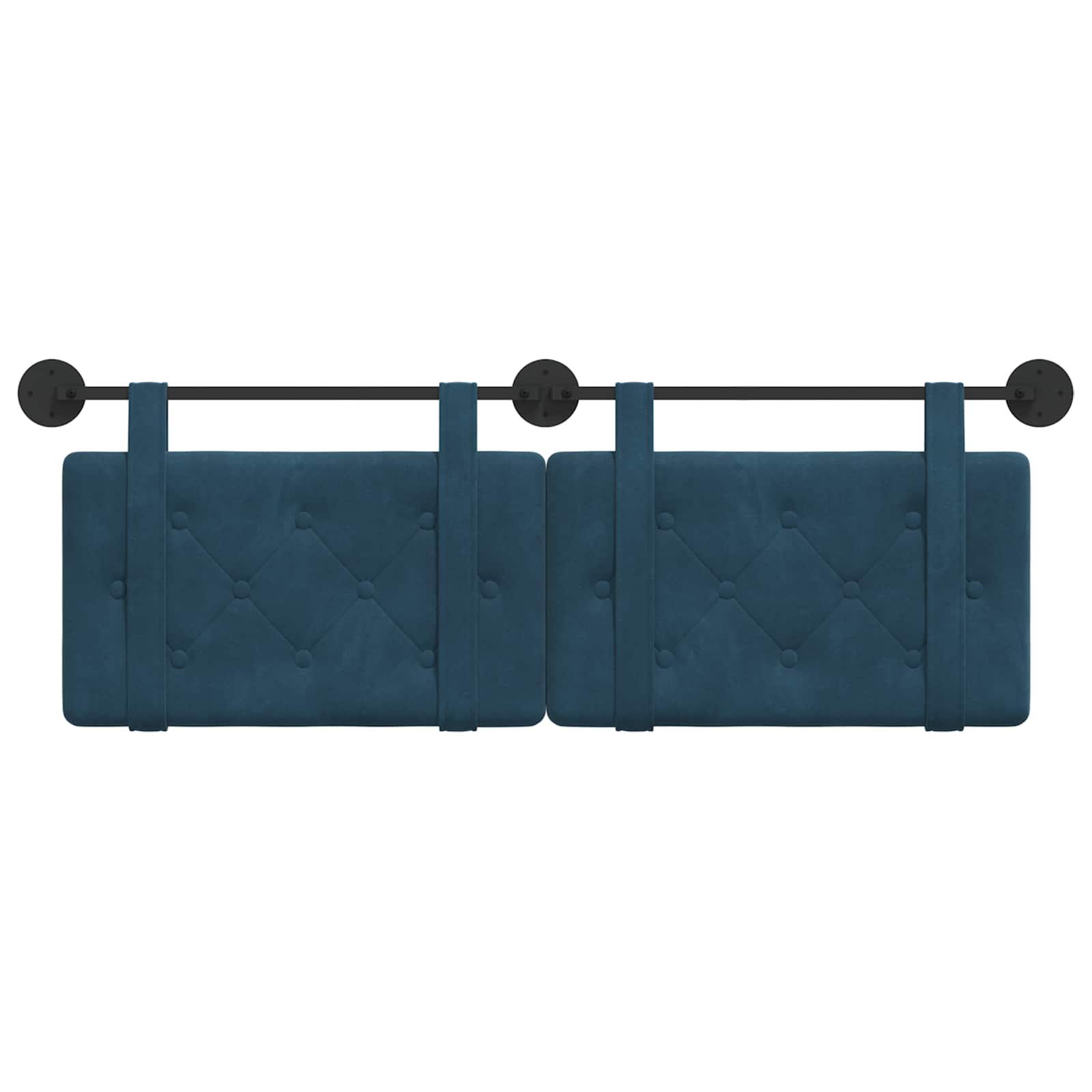 Hangend hoofdbord Blauw Fluweel is nu te koop bij PeponiXL, paradijselijk wonen!