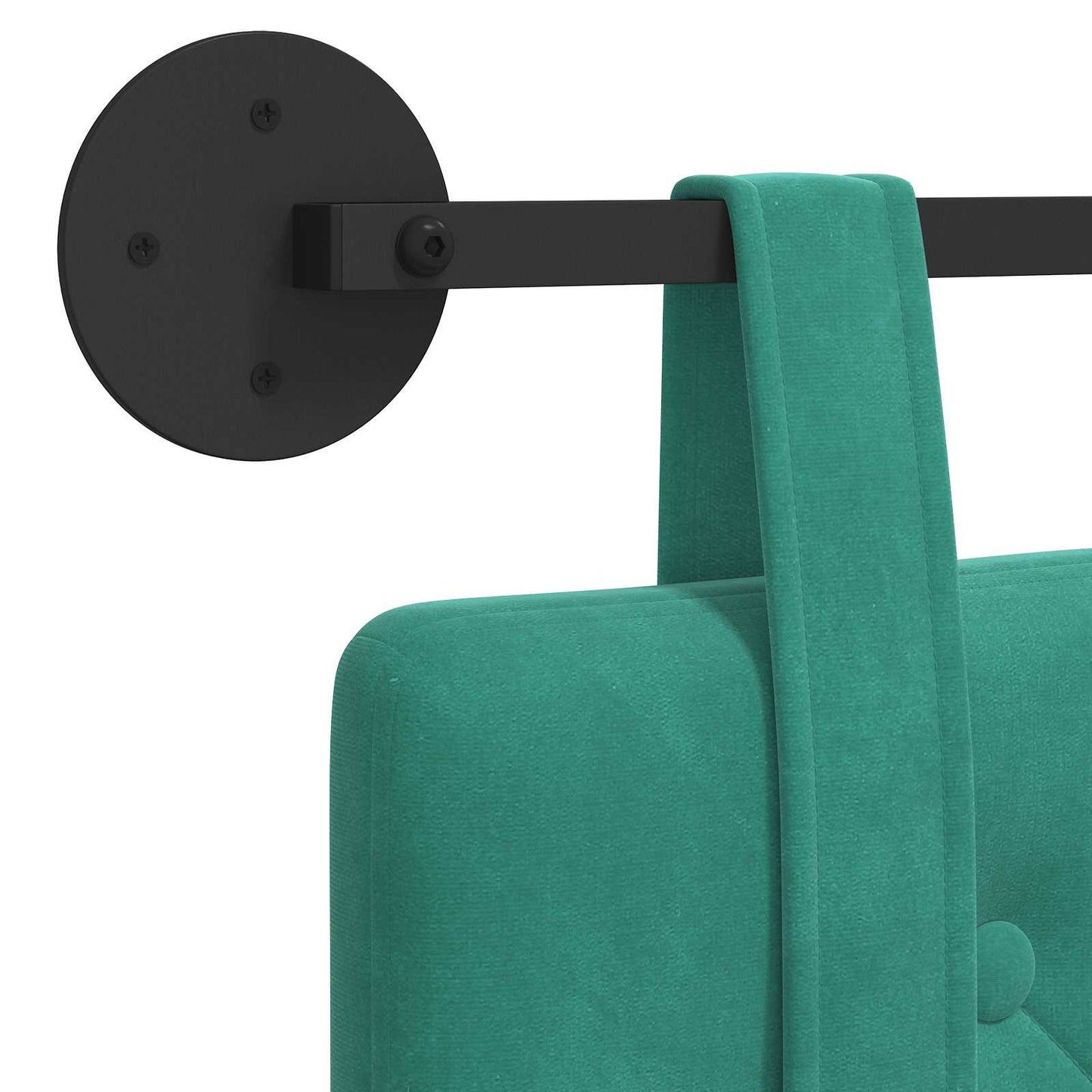 Hangend hoofdbord Turquoise Fluweel is nu te koop bij PeponiXL, paradijselijk wonen!