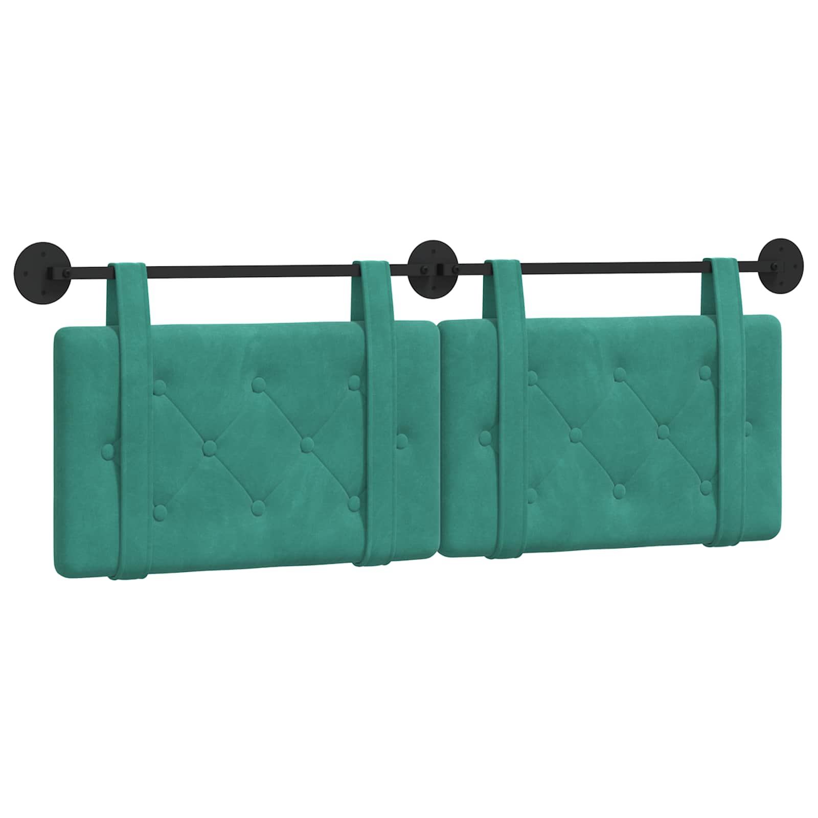 Hangend hoofdbord Turquoise Fluweel is nu te koop bij PeponiXL, paradijselijk wonen!